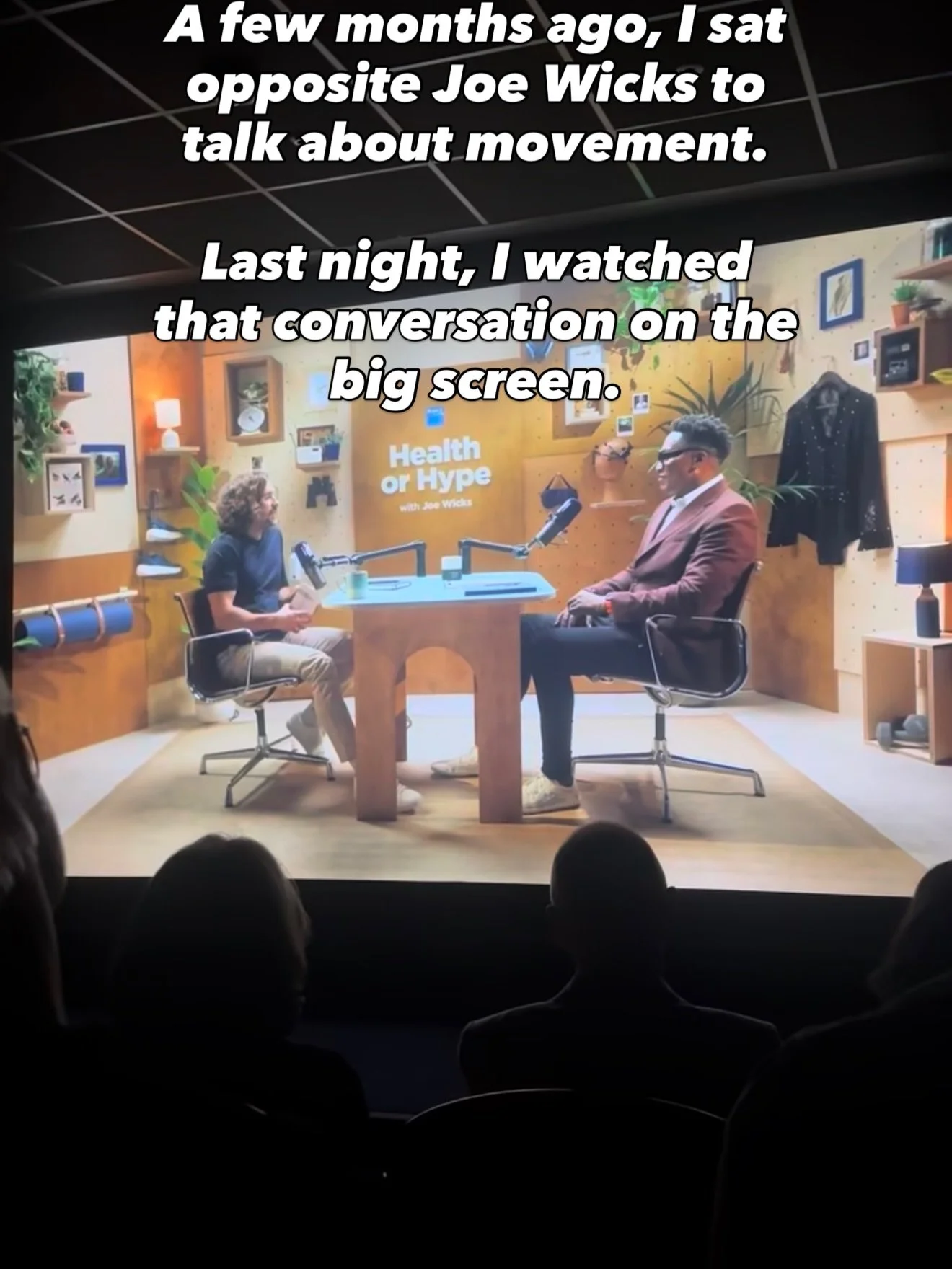 A few months ago, I sat opposite Joe Wicks to talk about something I have spent years trying to tackle.

How do we help more people move?

And, perhaps more importantly, how do we help them keep moving?

Last night, that conversation was playing on t