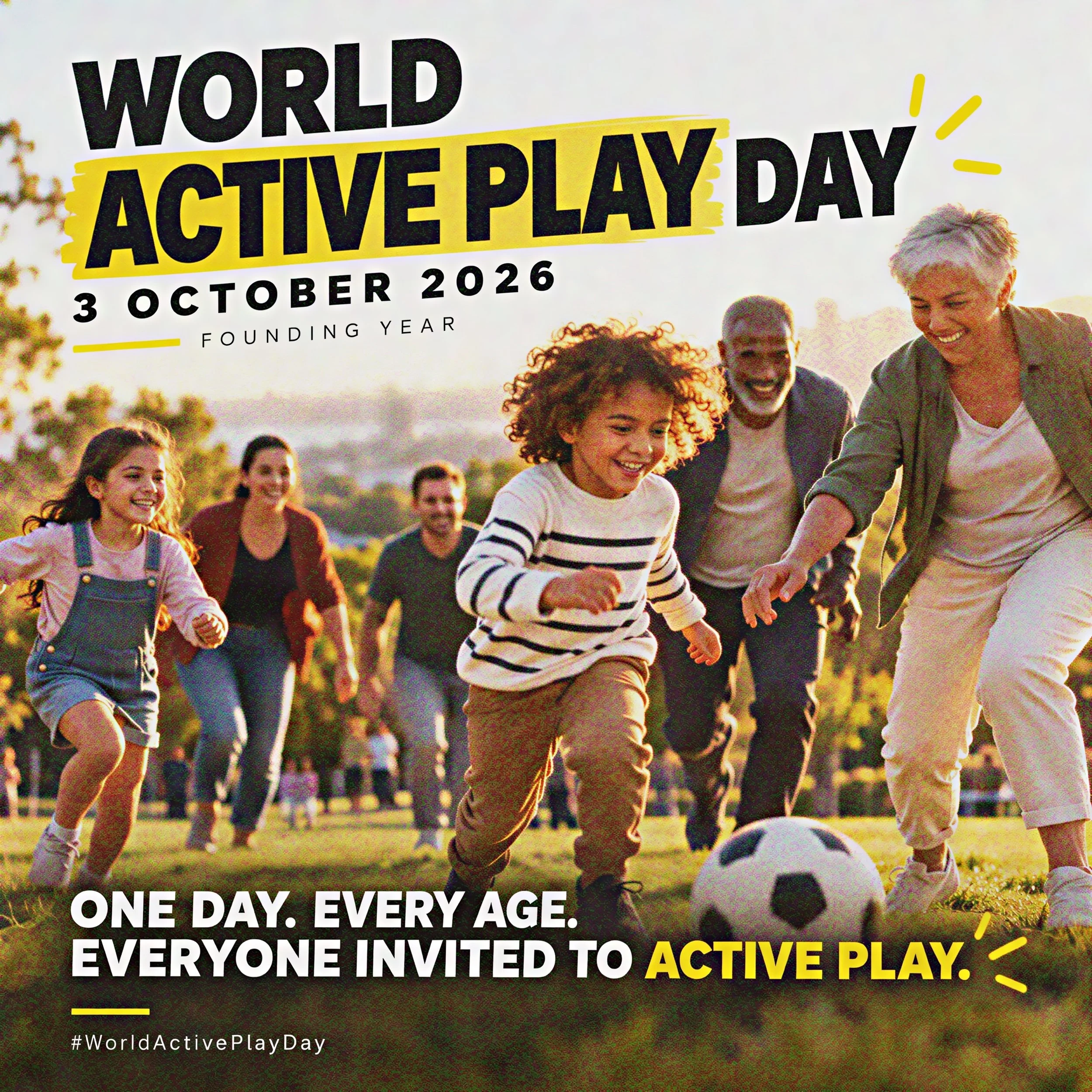 Today marks the founding World Active Play Day.🤓

I created it for a simple reason.

Some of my strongest childhood memories are of long, hot summer days with friends. We ran, climbed, cycled, explored and invented games as we went.

Movement happen