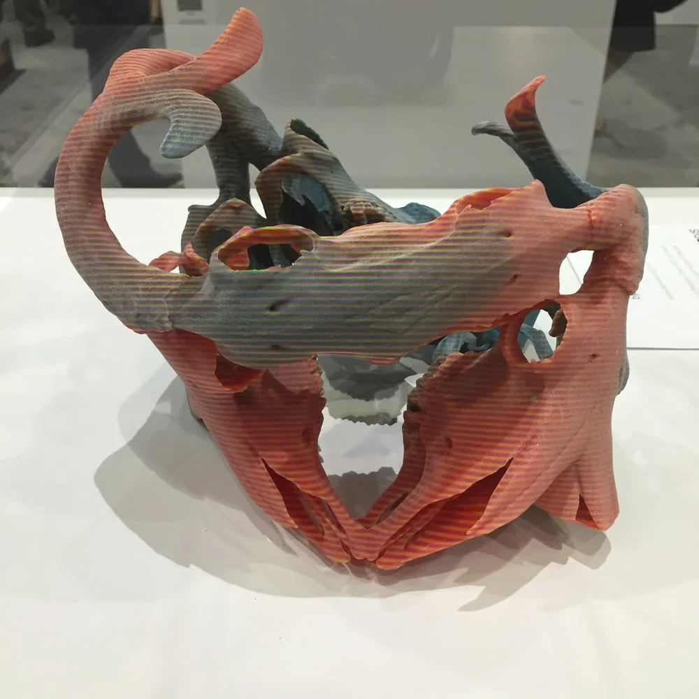 Side note: 3D-Printtaus on taidetta, kun sillä voidaan tehdä muun muassa erikoisen näköistä muovijätettä.