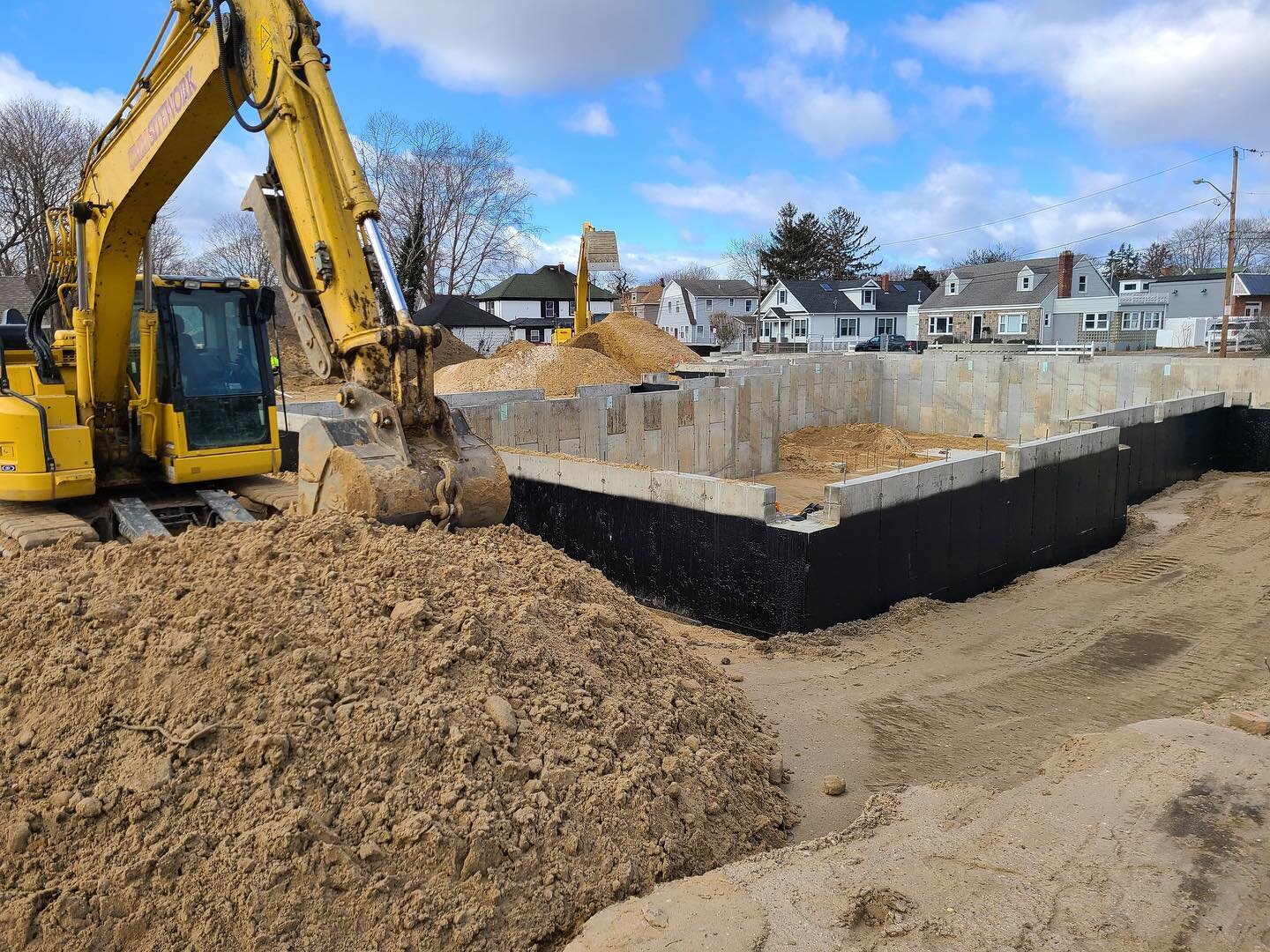 Foundation of one of our new multi-family projects! #BAprojects #newyork #longisland #southshore #florida #orlando #miami #apartment #construction #foundation #concrete #architects #design #progress