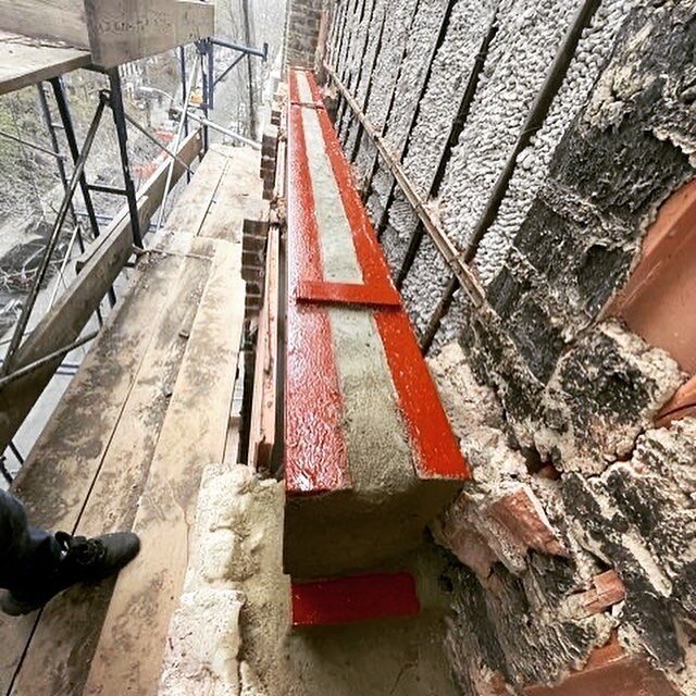 Some steel repairs going on for our #nyc project. #BAprojects #facade #steel #newyork #construction #florida #orlando #architects #management #masonry #concrete #terracotta #facaderestoration