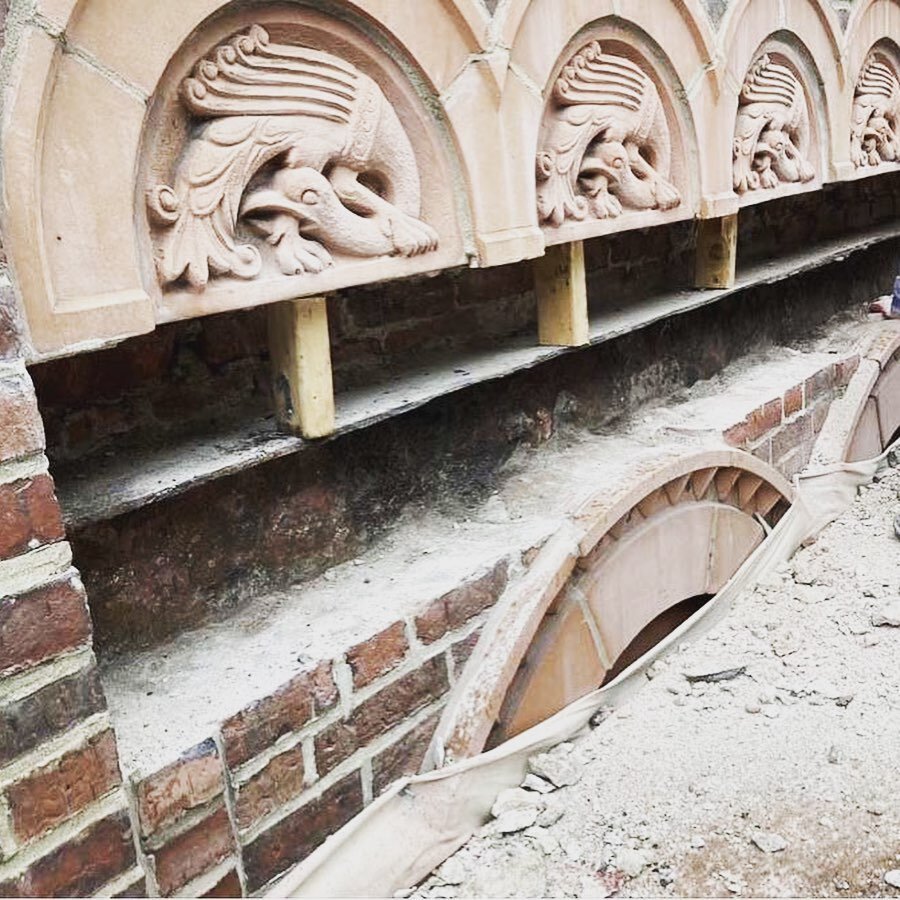 Masonry Monday! A little terracotta replacement, window lintel replacement, and facebrick replacement at one of our NYC job. #BAprojects #NYC #architecture #restoration #masonry #underconstruction #construction #brick #facade #architects #newyork #ma