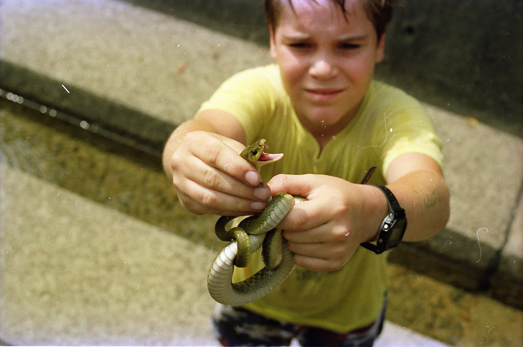 11-year-old William with a friend