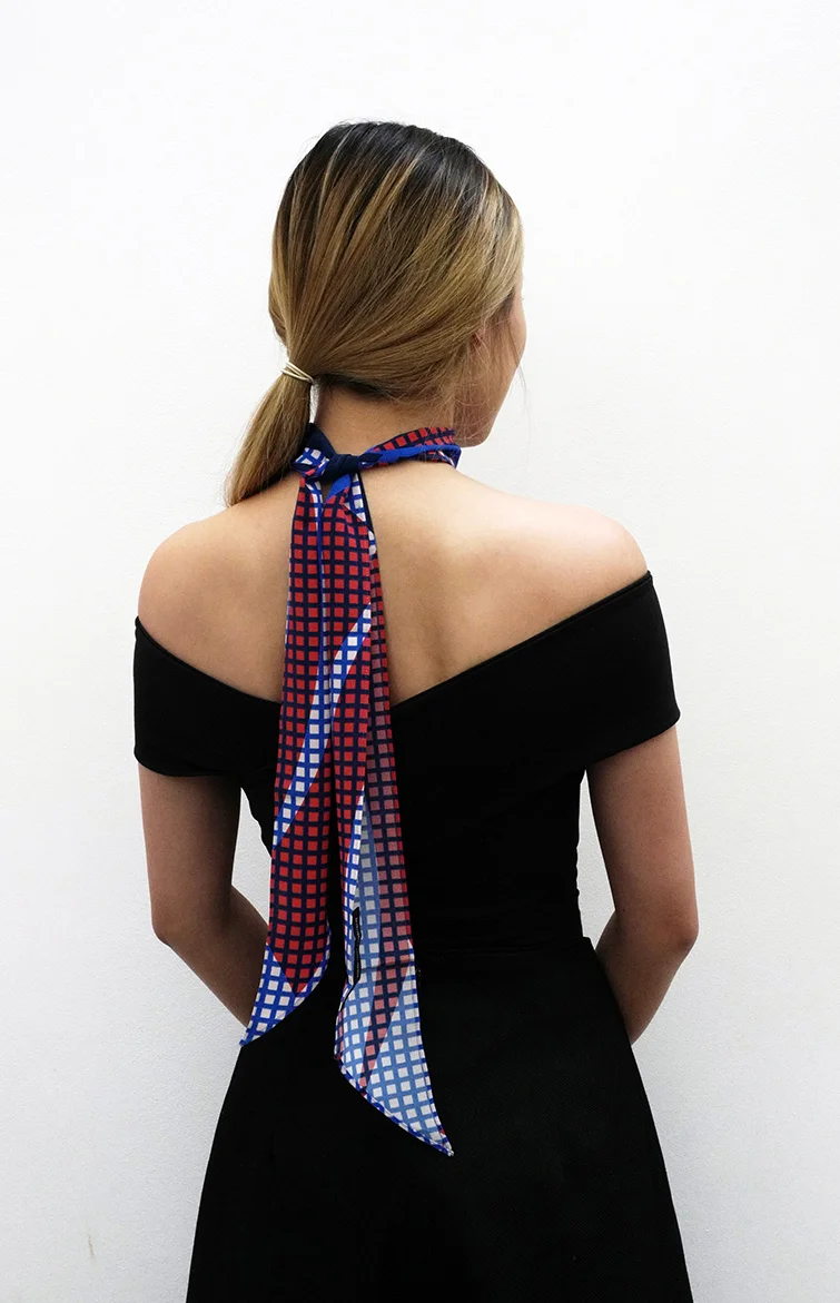 skinny silk scarf