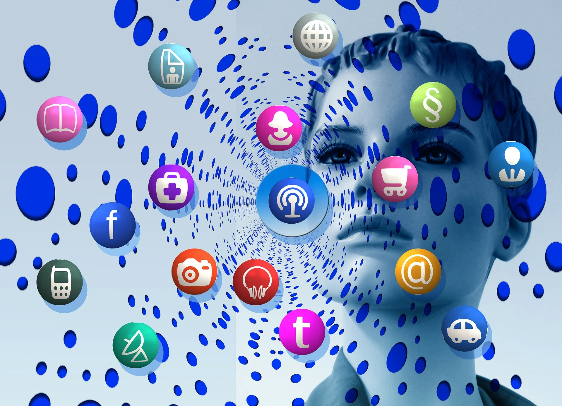 There is a dizzying array of information on social media constantly vying for our attention. Source: geralt / Pixaby