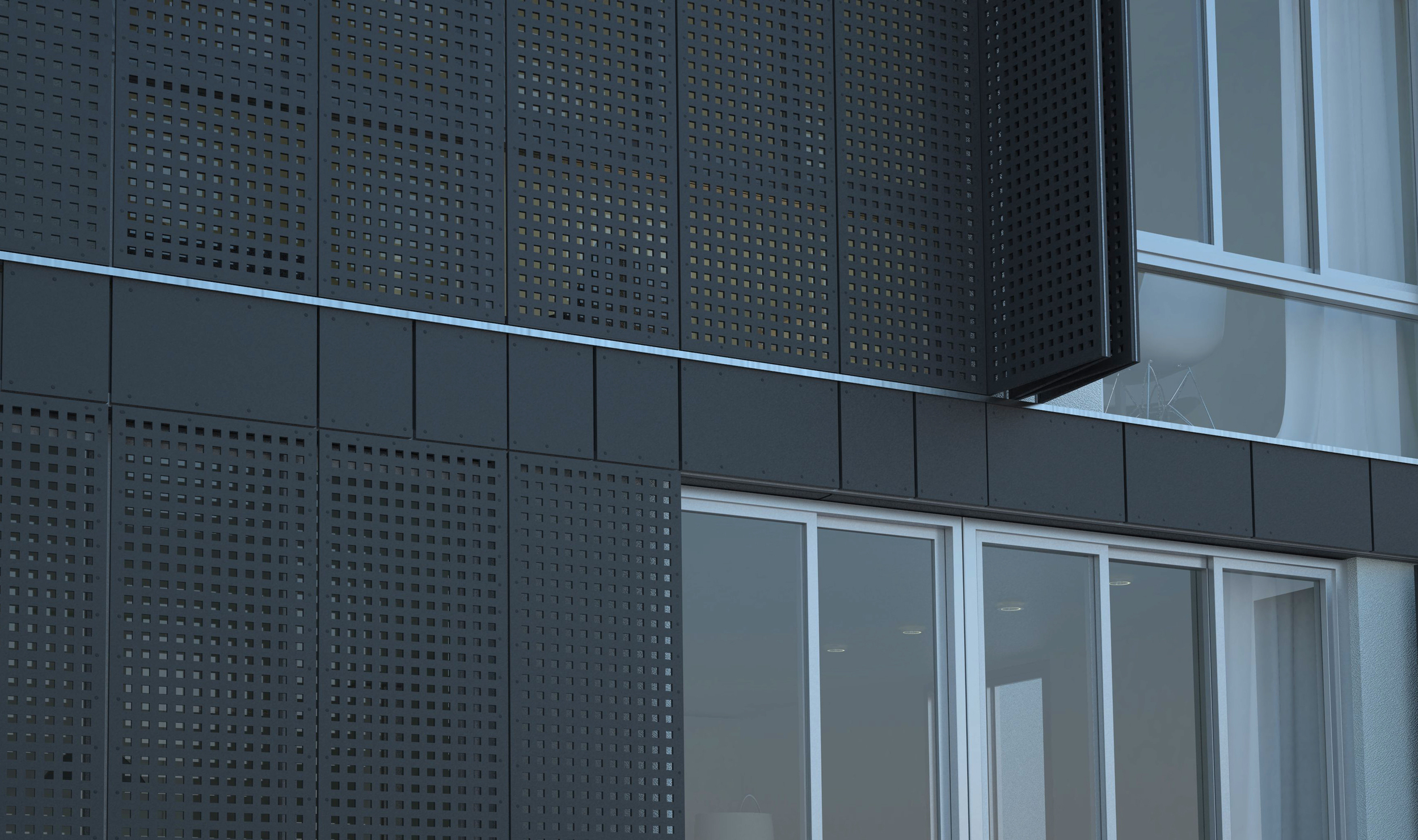 Elevation Detail - Fiber Cement Panels