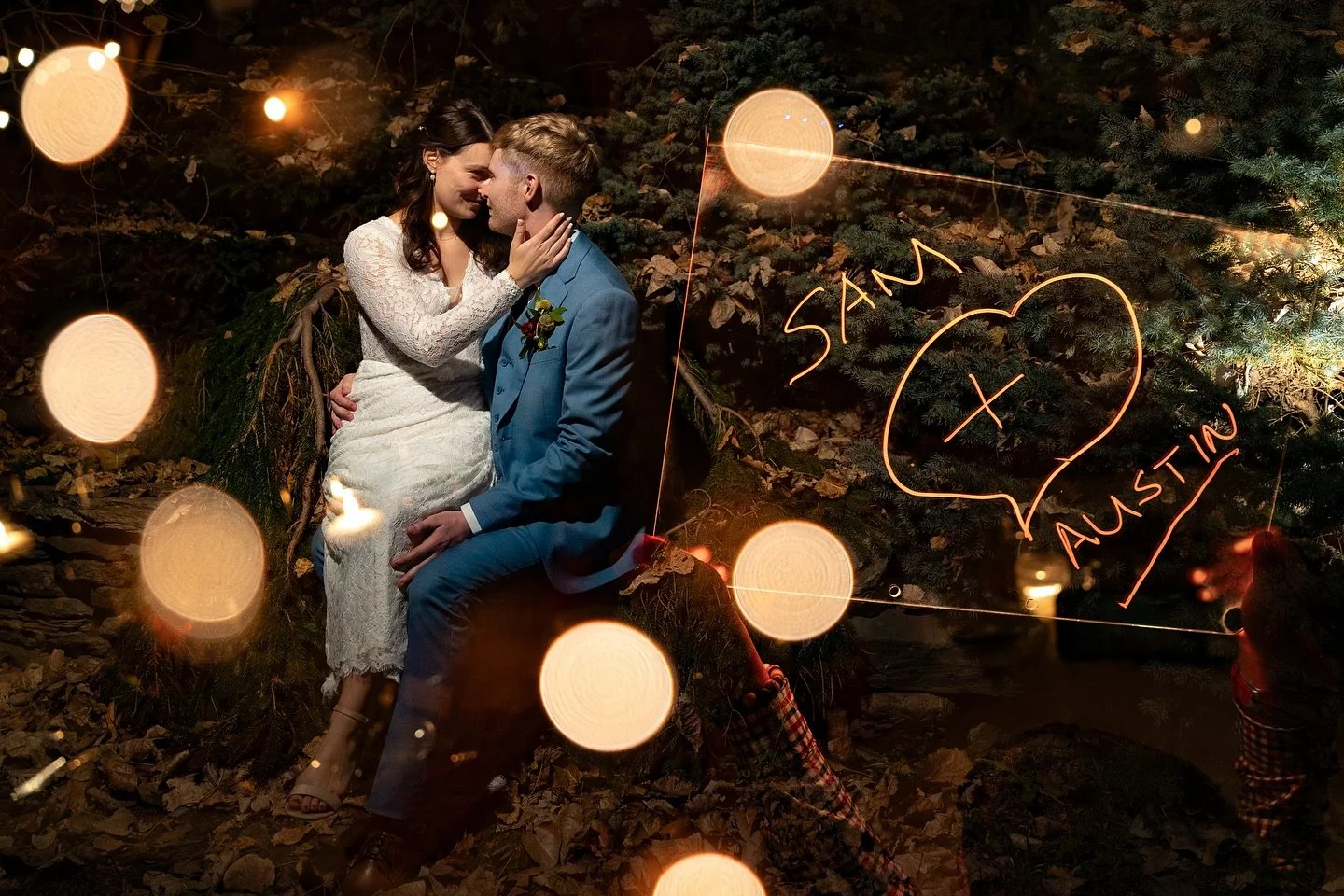 These two made their dreams come true yesterday. It was simple, genuine, slightly chaotic and filled with so much love, tears and laughter. Congratulations @samanthalacz and @austincarroll695 ! @thebarnvt was perfect for the small wedding celebration