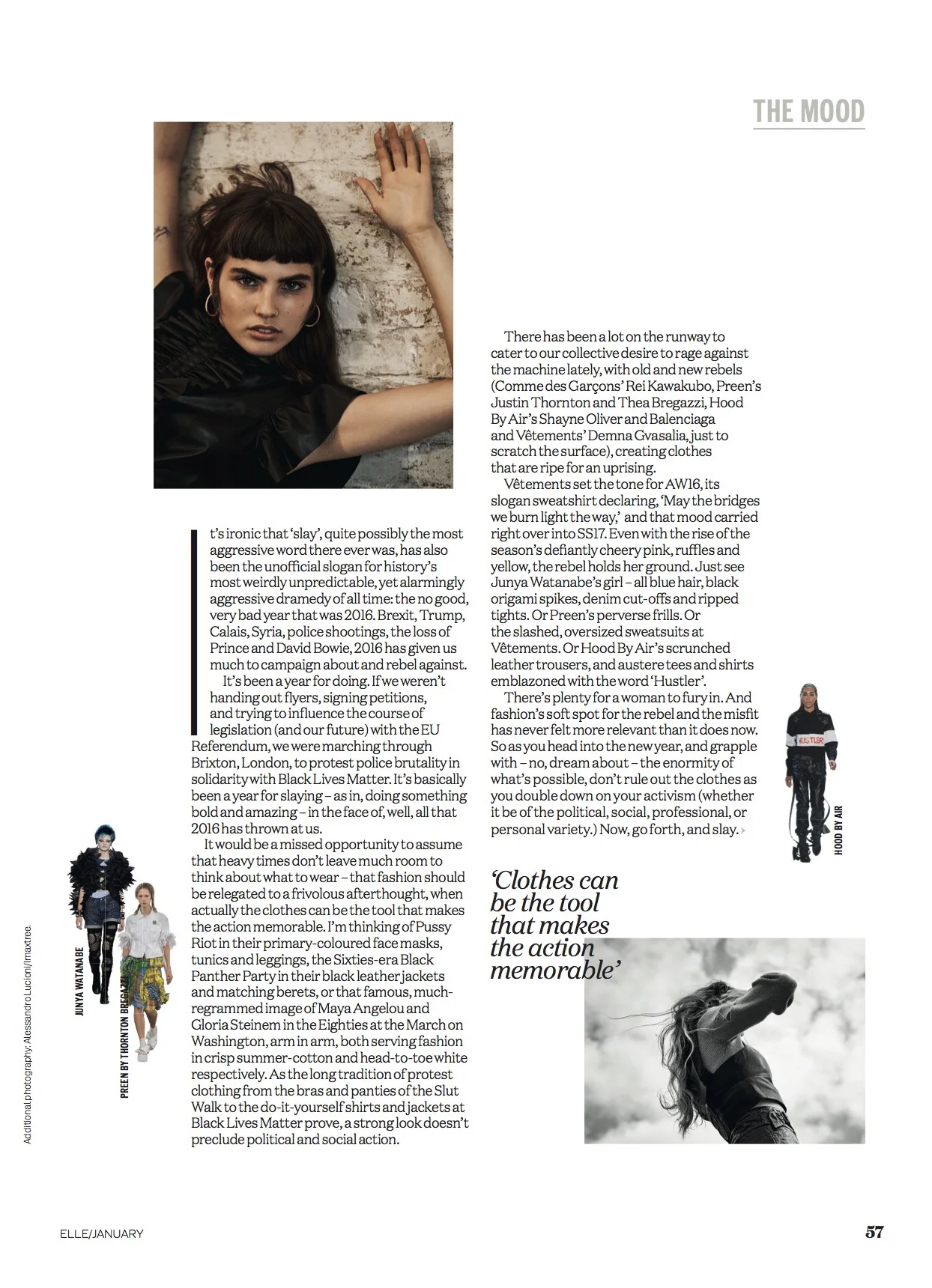 ELLE UK, The Mood, January '17