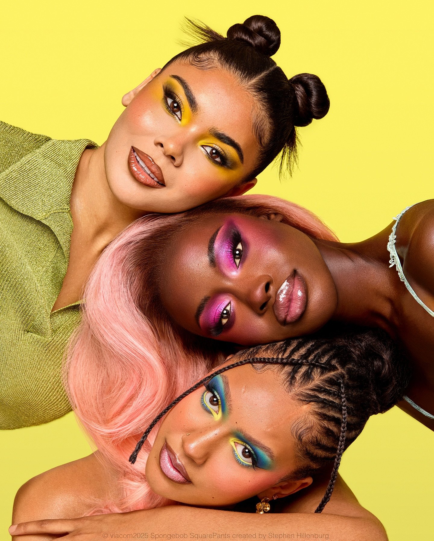 @madebymitchell X @spongebob campaign 🩵🩷💛

#MODELS @elliesisawoxx @katieforrestmua @boyeesarr @alexandratmahamotho @mmmmitchell 
#MUAS @mmmmitchell @hollieflynnmakeup @katieforrestmua 
#HAIR @antonthomashair 
#CreativeDirection @mmmmitchell 

&cop