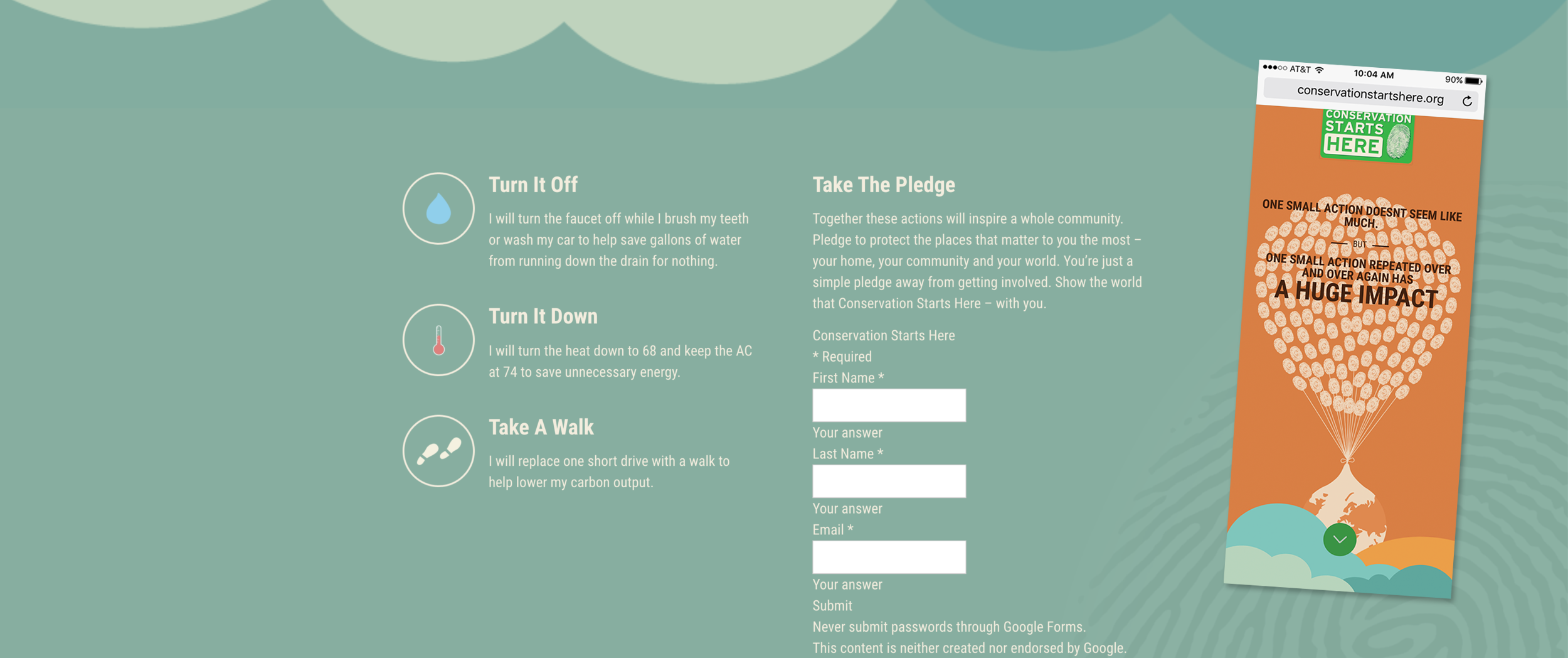 Conservation Starts Here