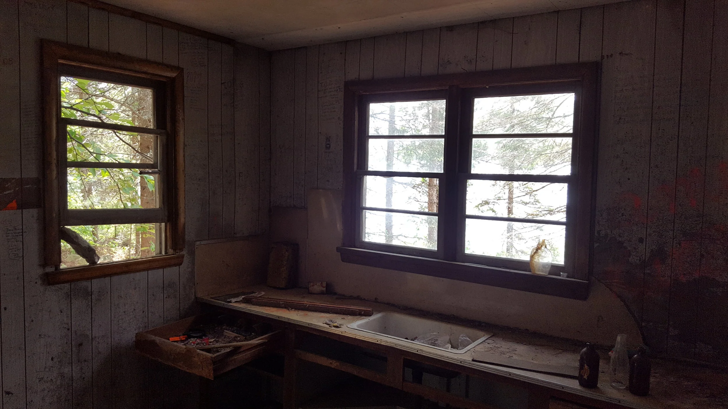 Inside the Ranger Cabin on Dewdney Lake