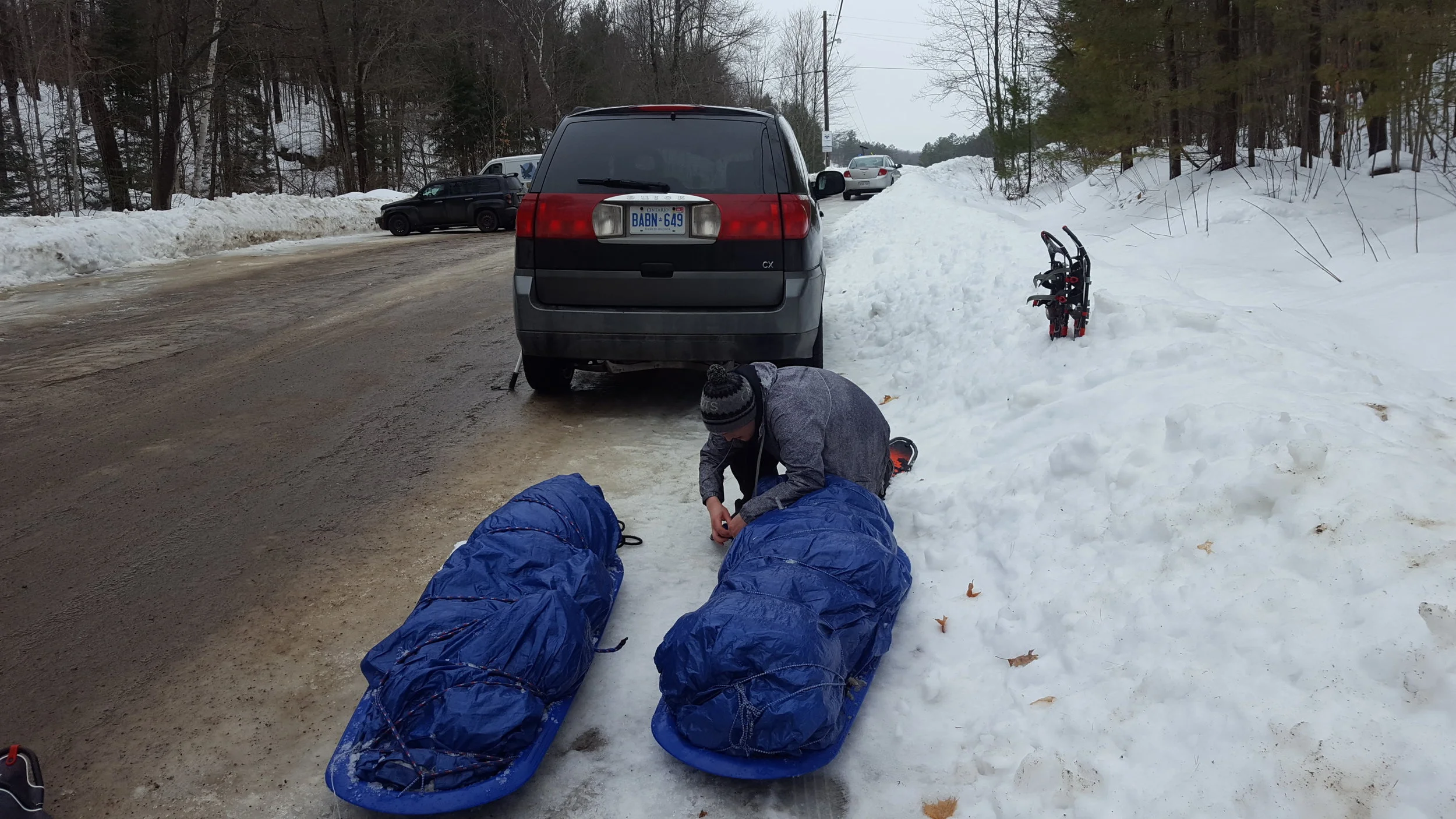 Gear is wrapped up tight! It looks like we are dragging people...