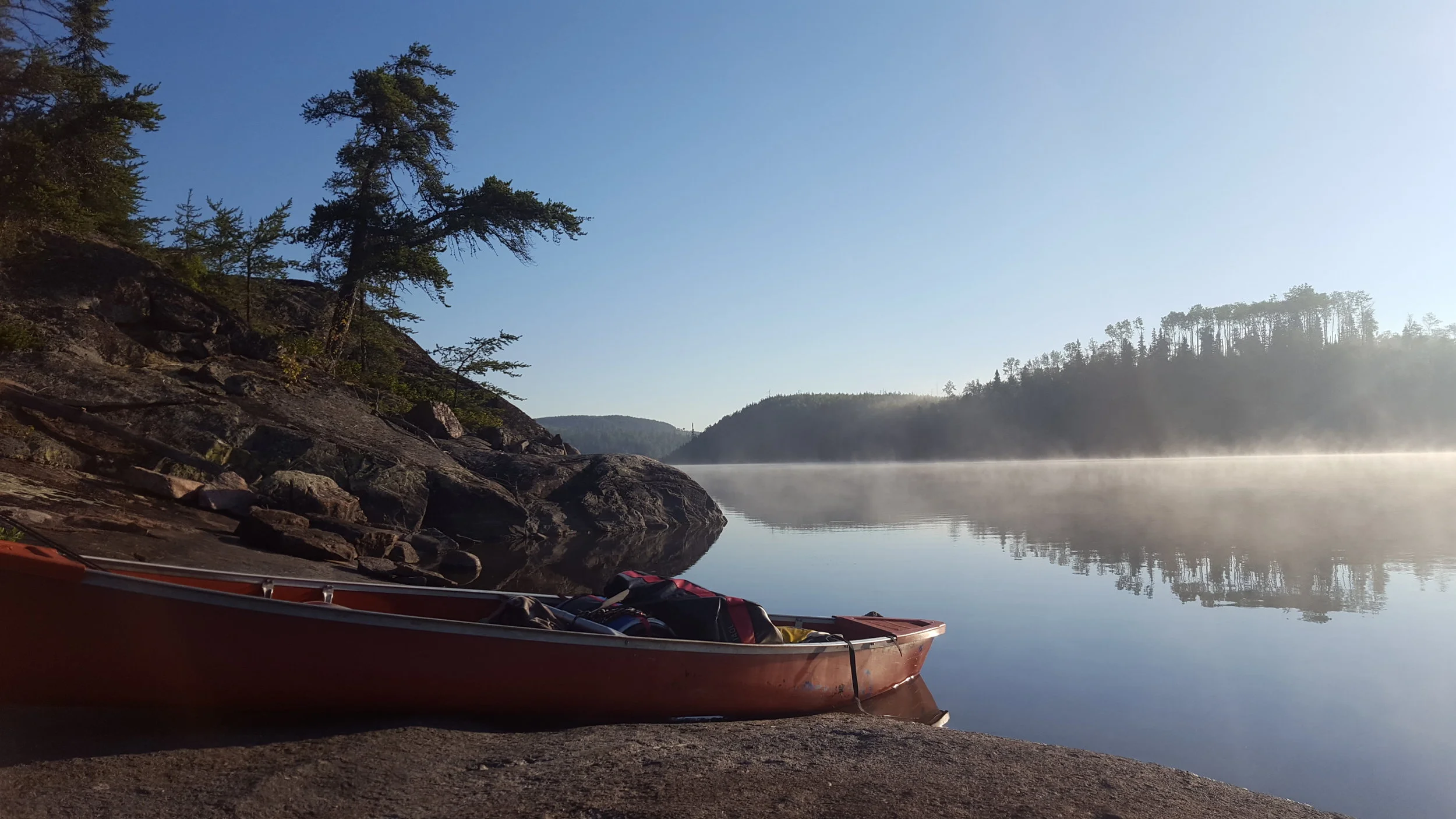 The site we found on a Peninsula along Steel Lake