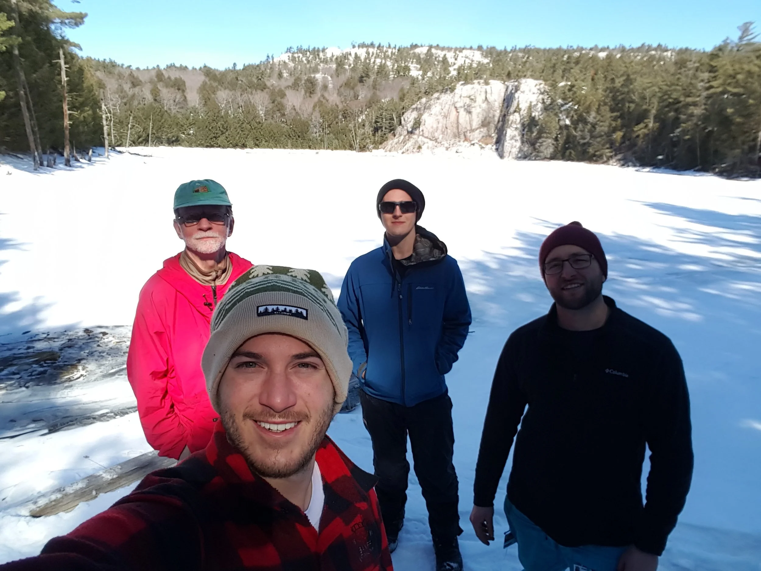 From the left - Gary Storr, Alex Traynor (front), Andrew Ansell, and Noah Booth
