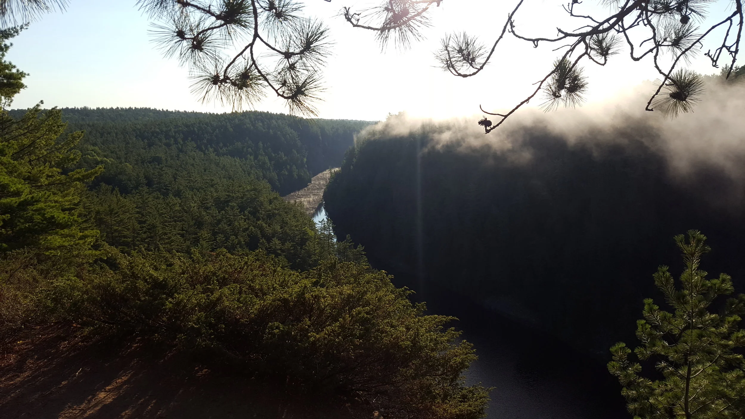 View from the top of the Barron Canyon - Algonquin Park (On the Barron Canyon Trail)