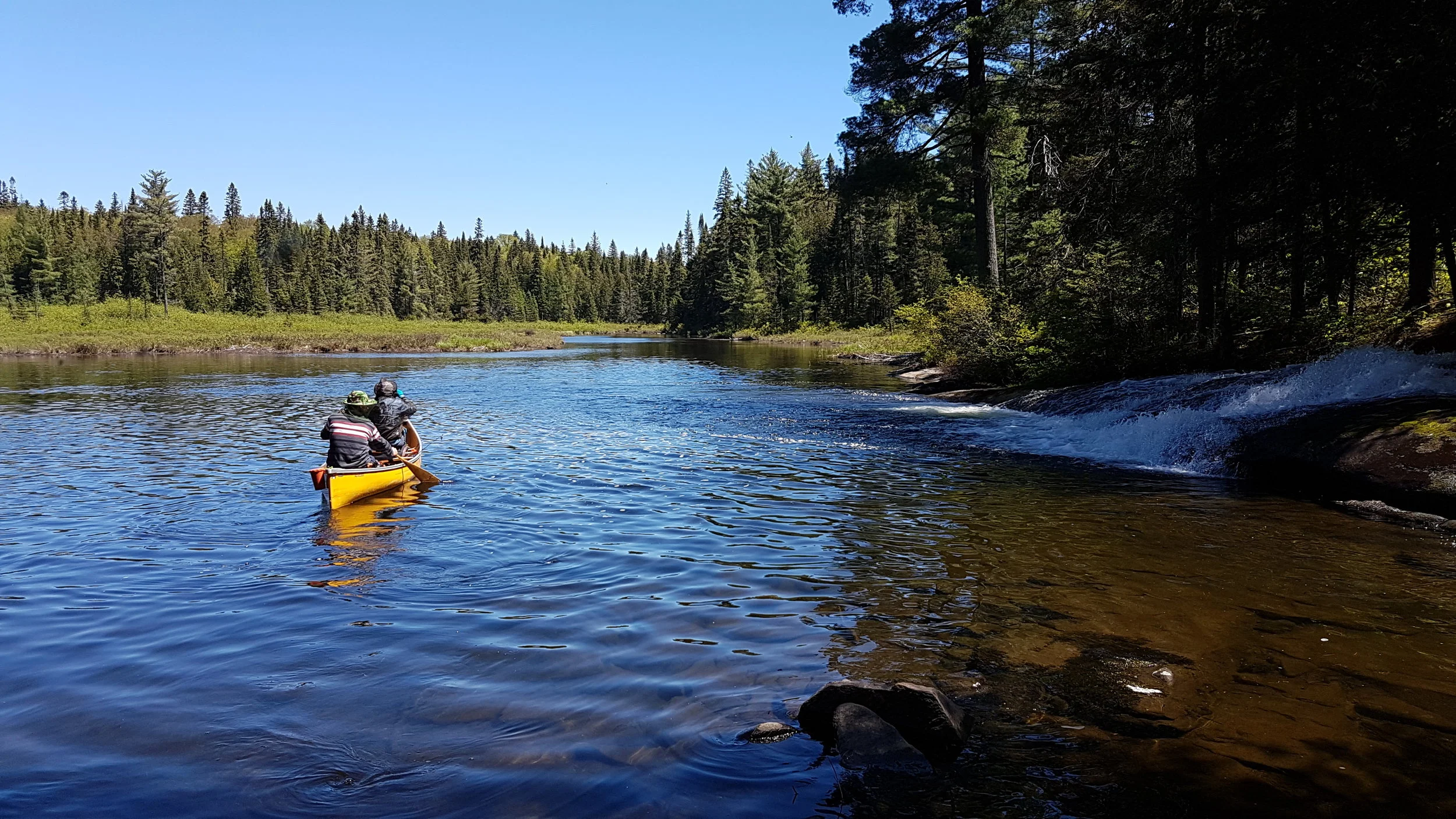 On the Petawawa River right after the portage from Daisy Lake