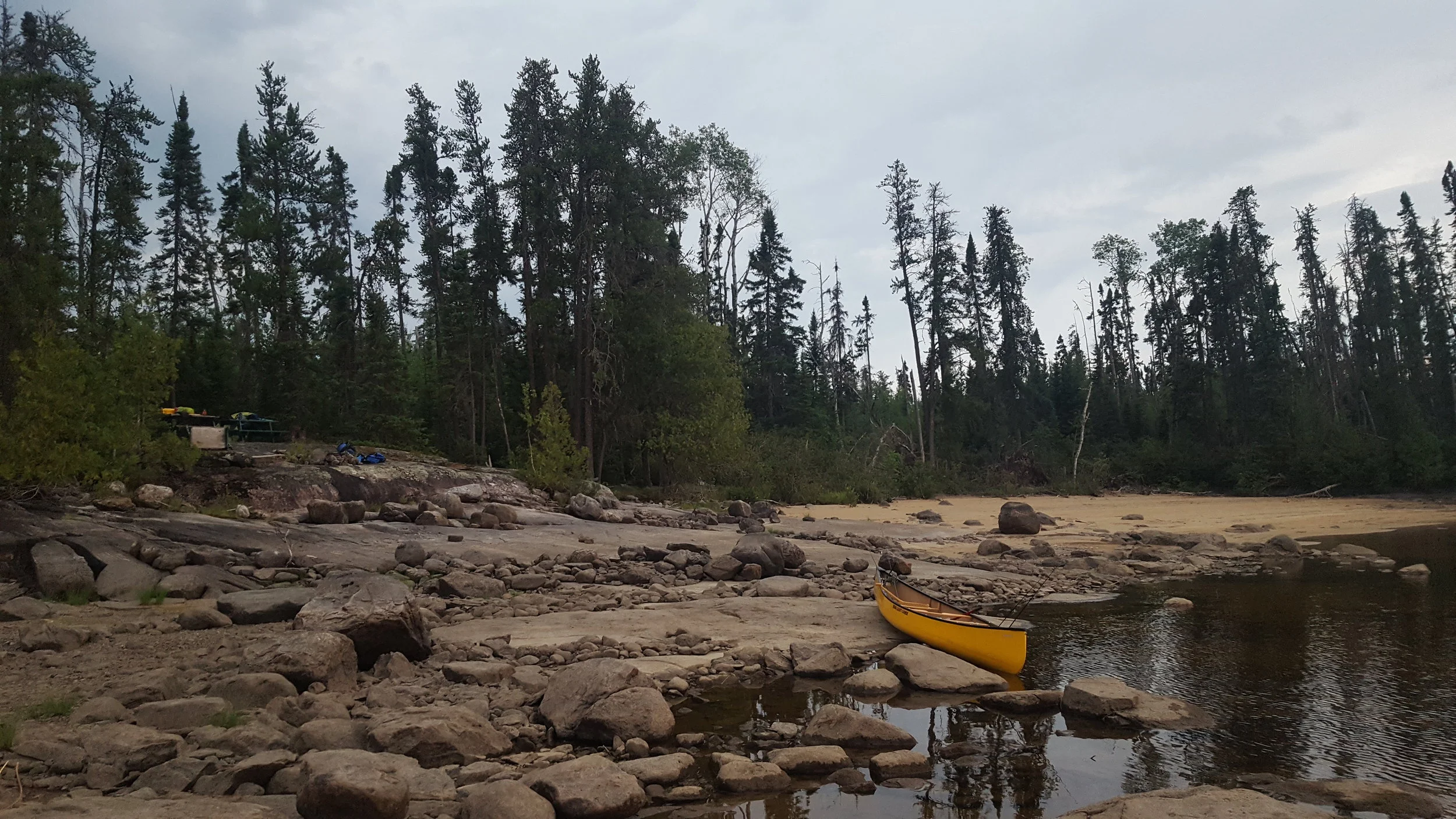 Our site on Whiteclay Lake
