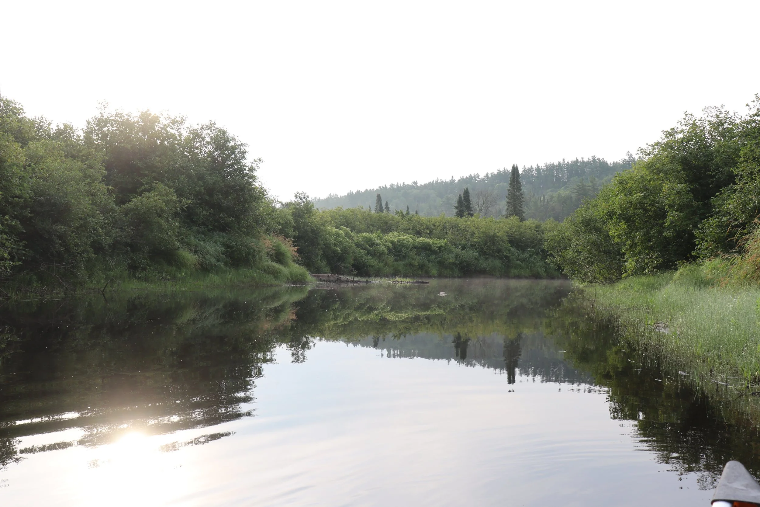 Beautiful morning paddle along the Nipissing River