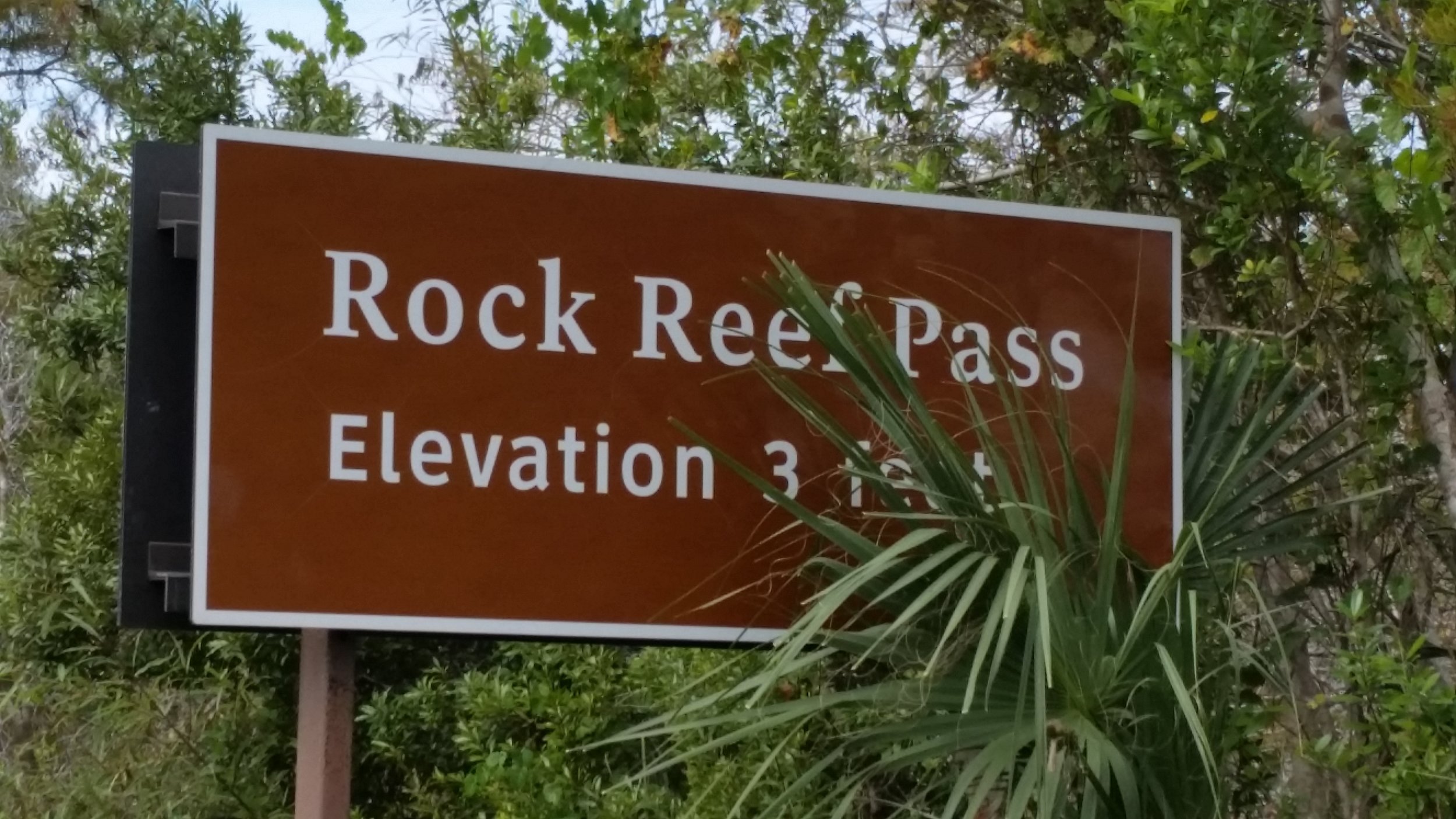 Everglades National Park (says 3 feet)