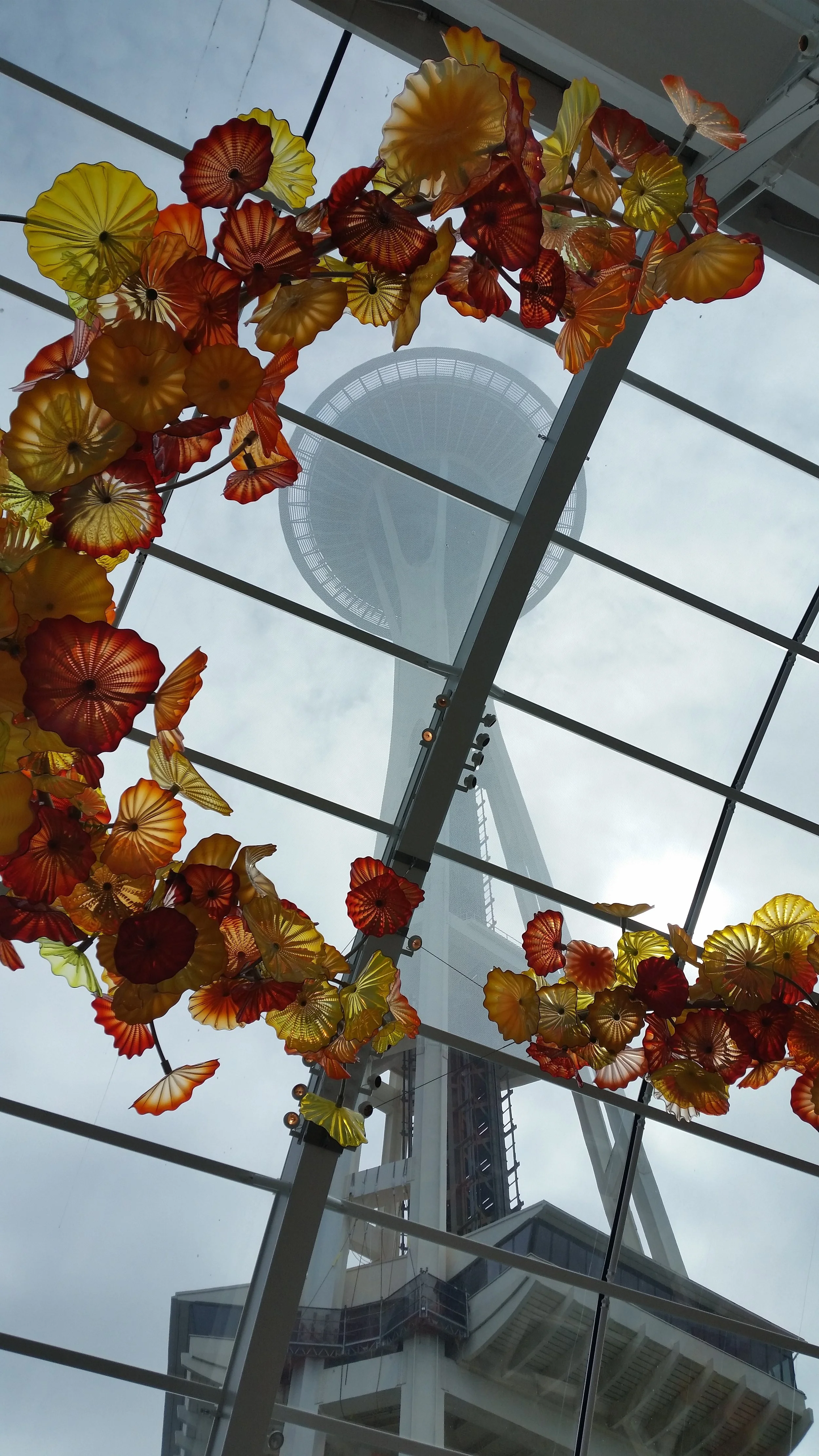 Space Needle from Chihuly Garden and Glass Museum