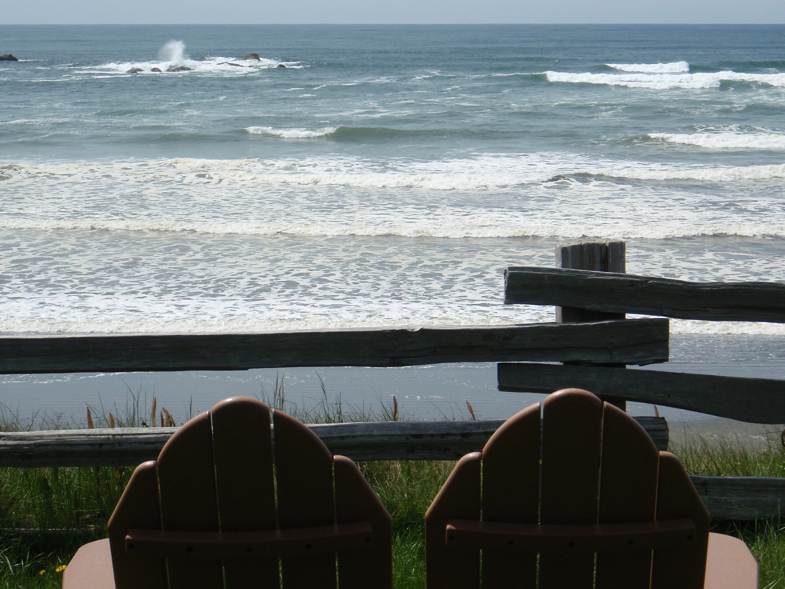 View from Klaloch Lodge cabins