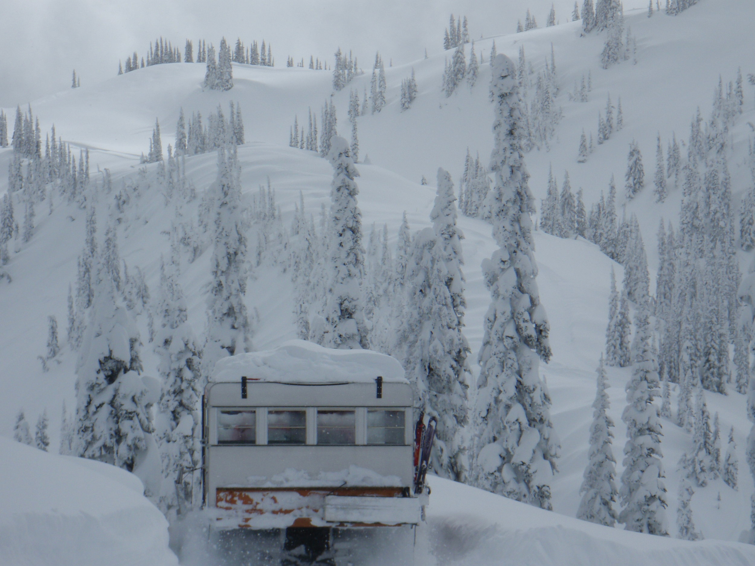 Sno-Cat drop off departure