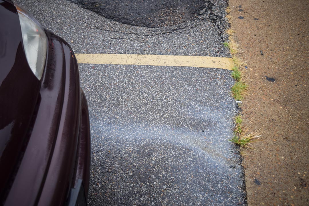 Vehicle fluids (seen in storm water runoff from the image above) are carried to our waterbodies by the storm water drainage system. It is important to keep vehicles maintained.