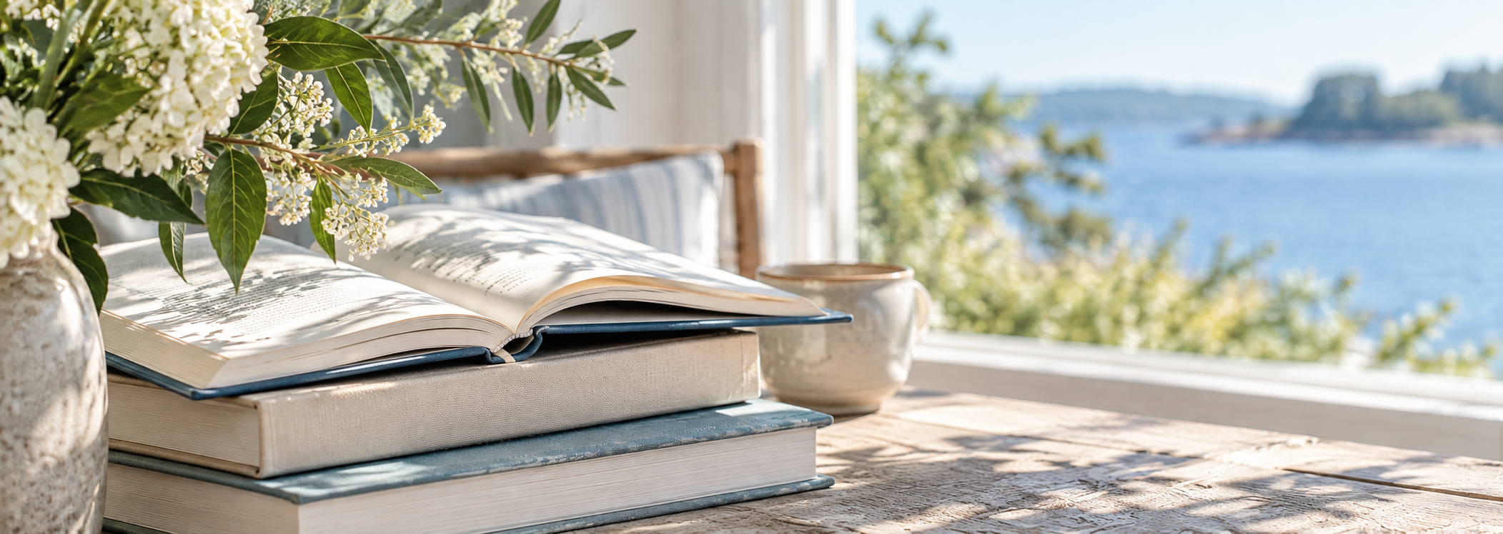 Sunlit Lakeside Books and Blooms.png
