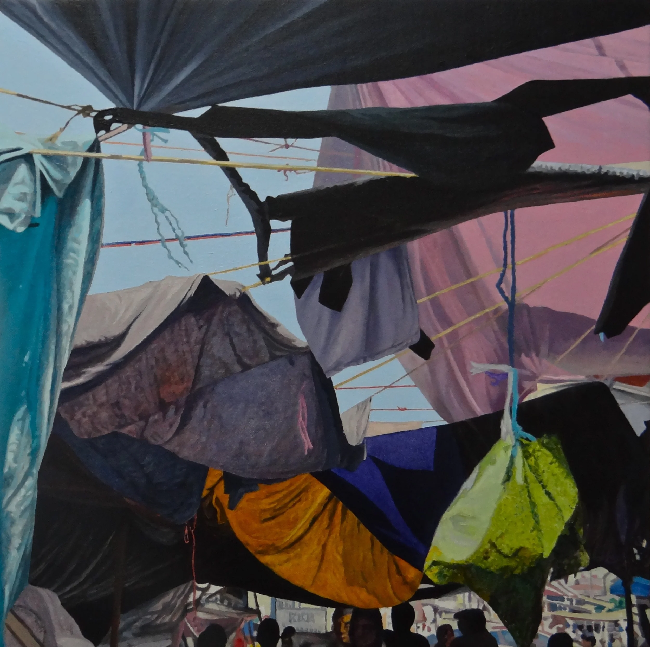  "What's The World Coming To?" 20x20", Oil 