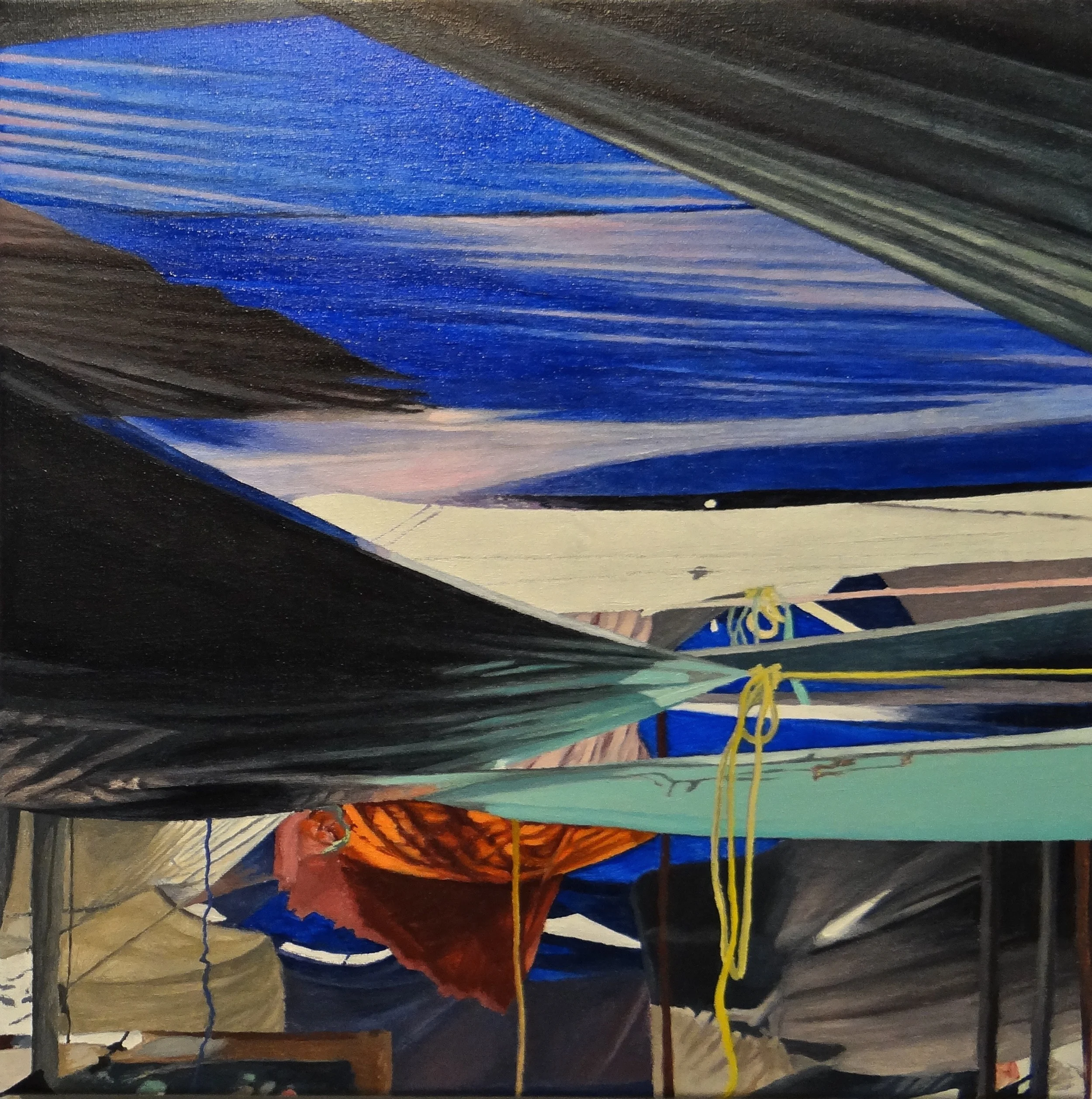  "Strait of Juan de Fuca," 16x16", Oil 