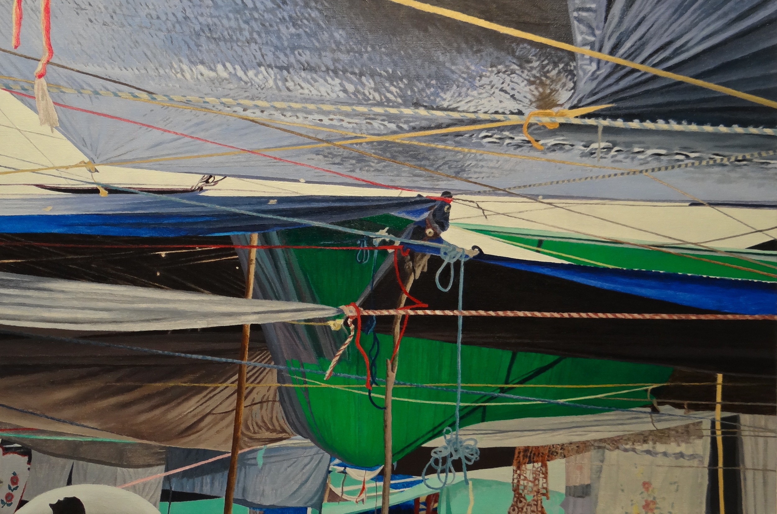  "Ship Shape," 2013, 20x30", Oil 