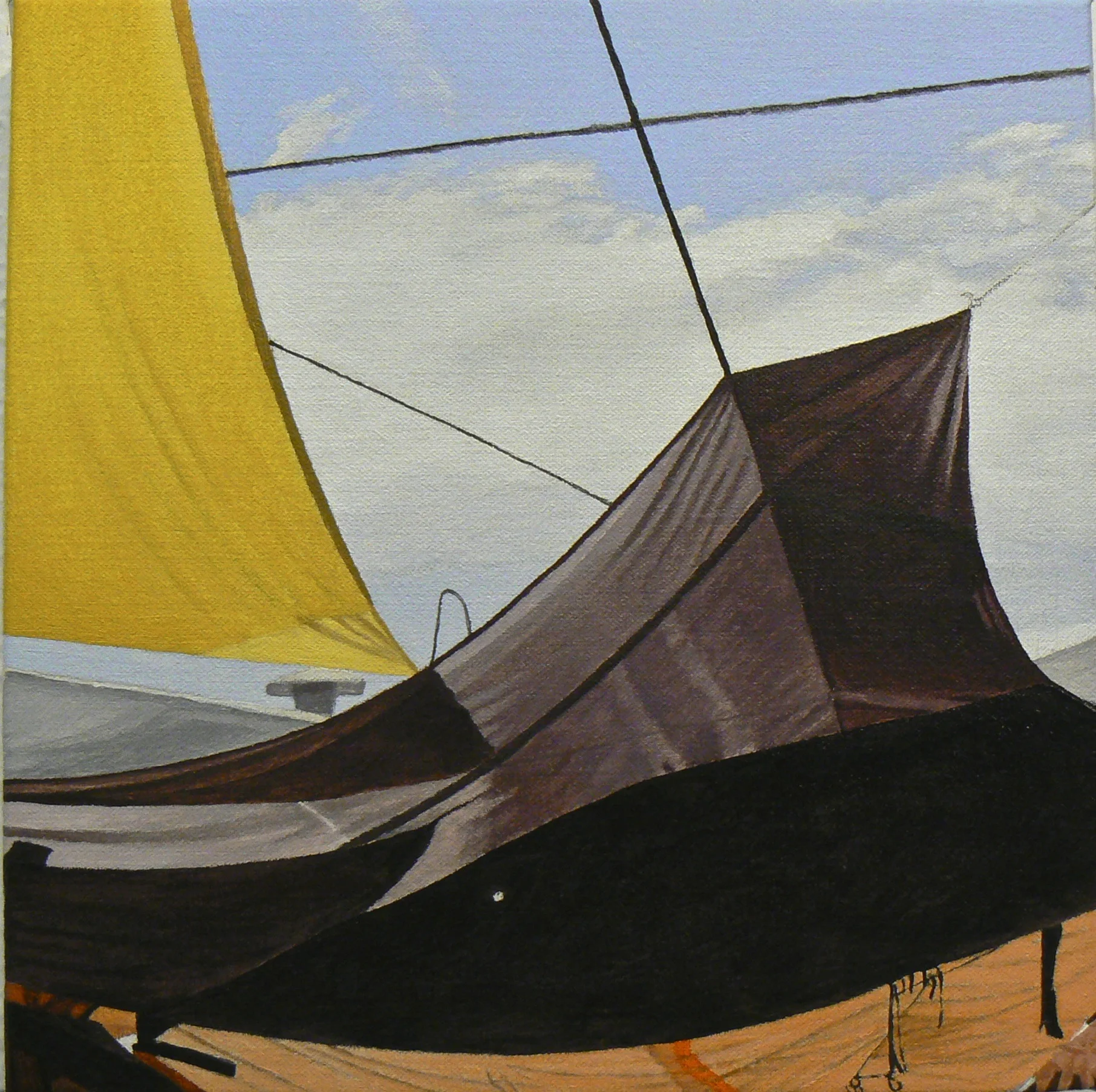  "Kaput," 12x12", Oil (NA) 