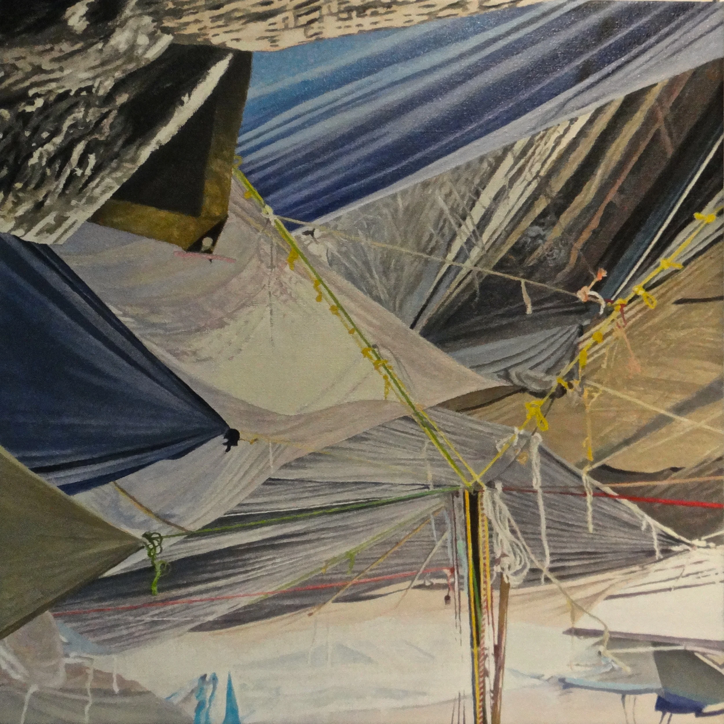  "Shuffle", 18x18", Oil. 