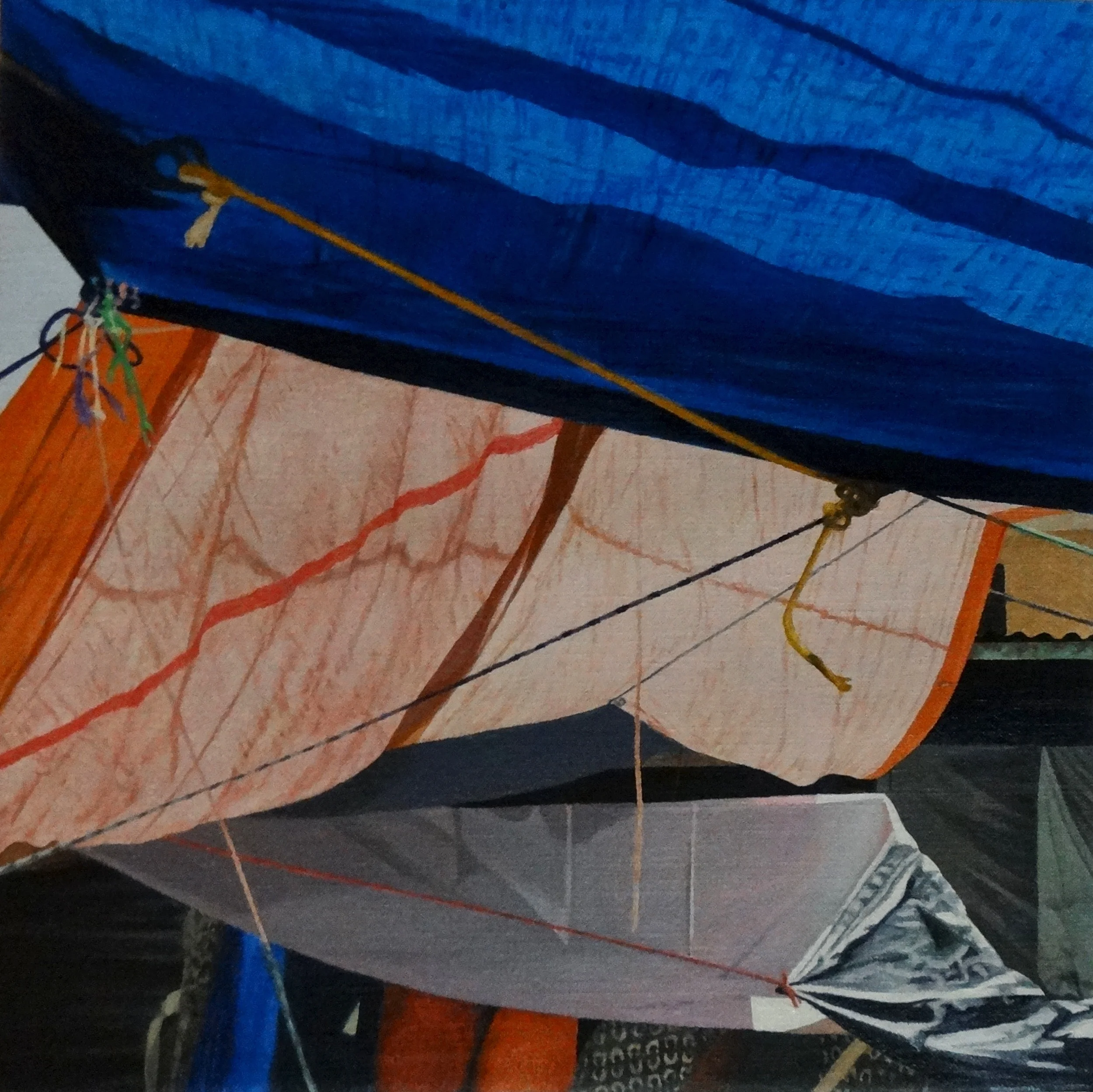  "Waves", 14"x14", Oil. 