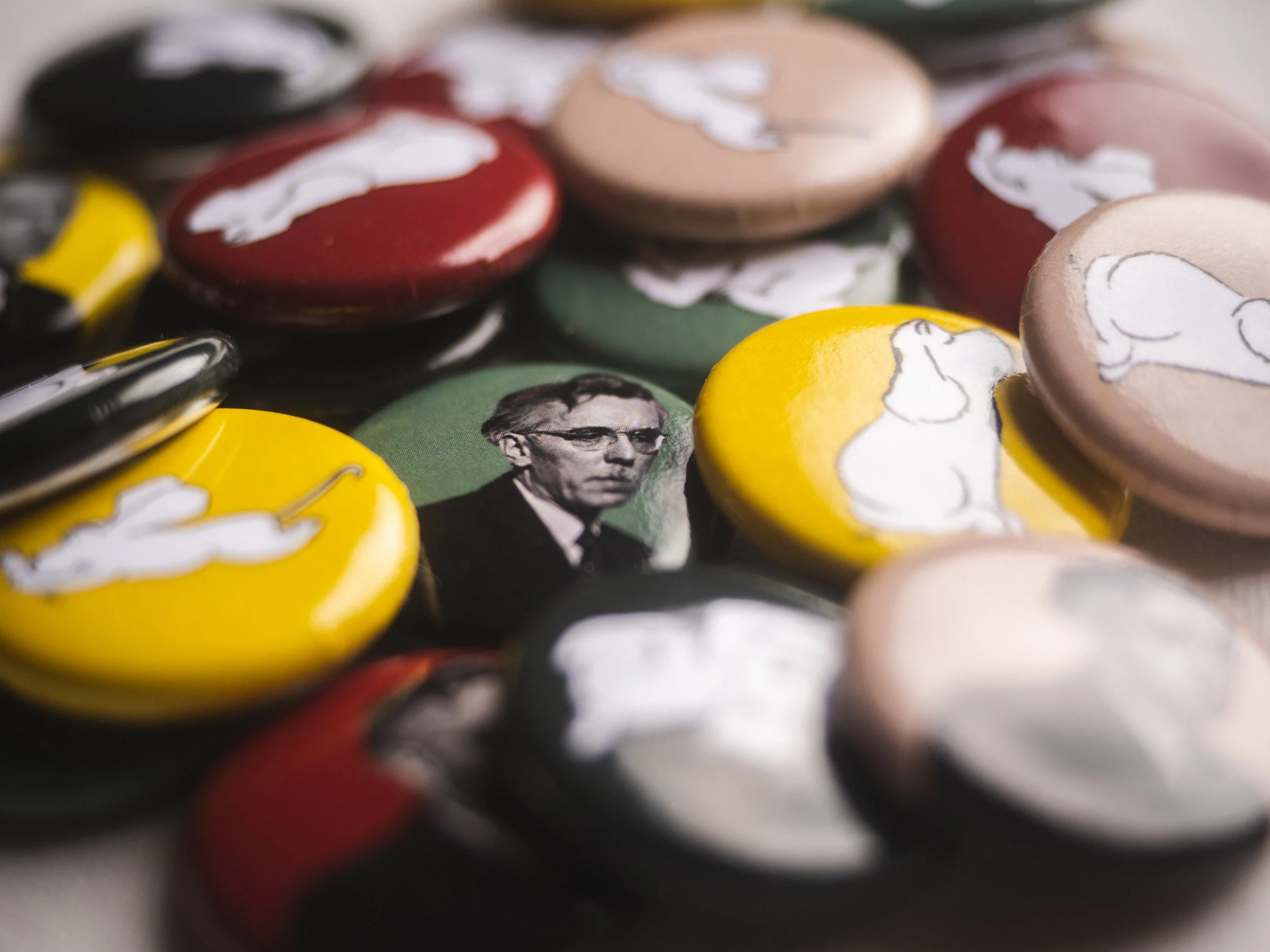 Thurber Button Pins (Assorted Designs and Colors)