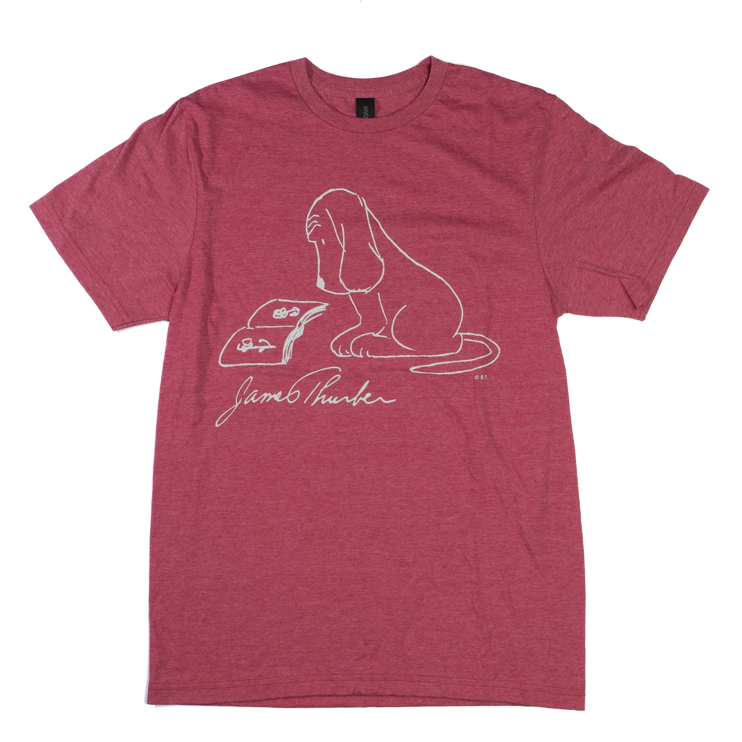 Adult T-Shirt - Well-Read Dog (Heather Red)