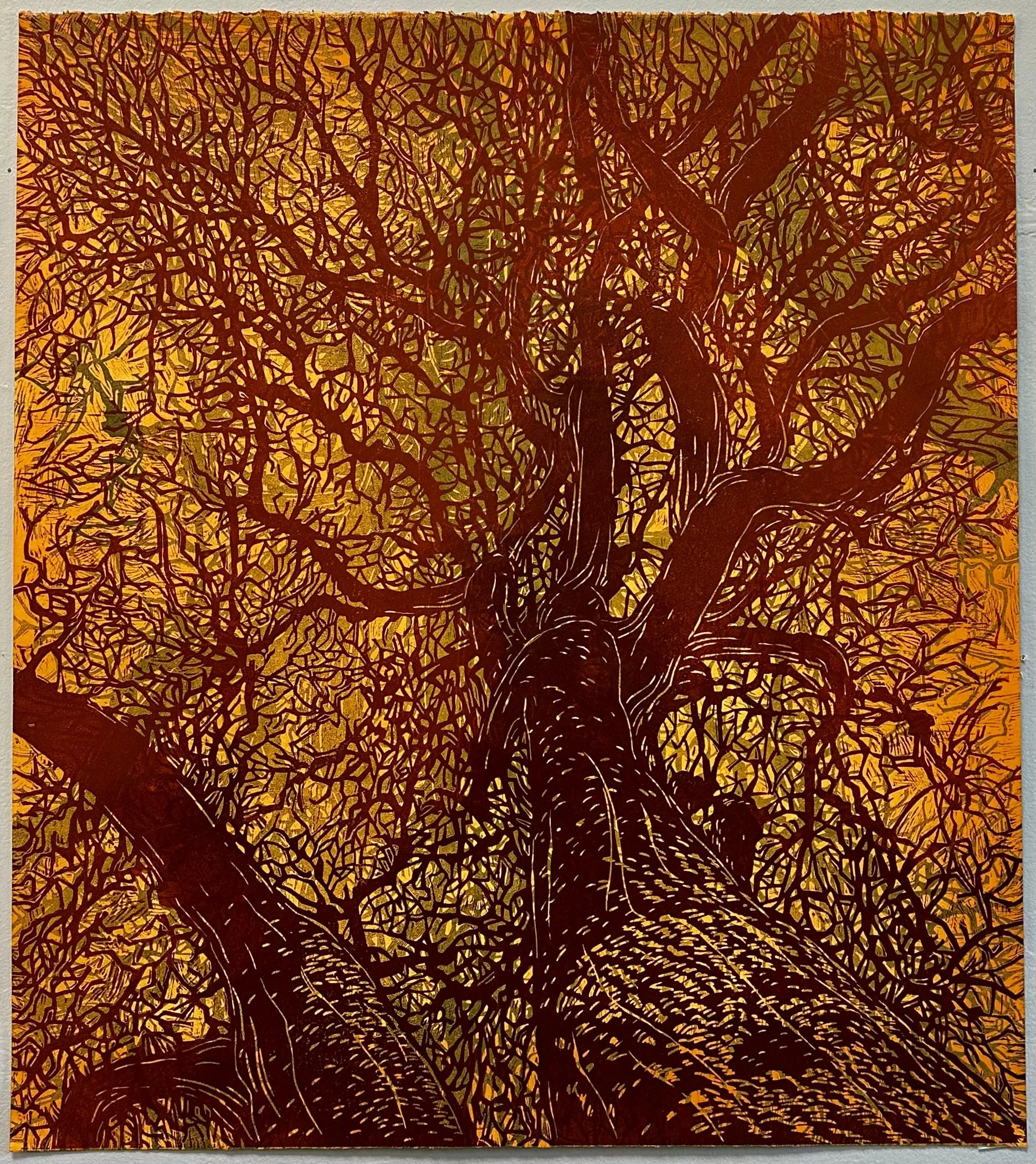 Winter Oak Dusk - SOLD