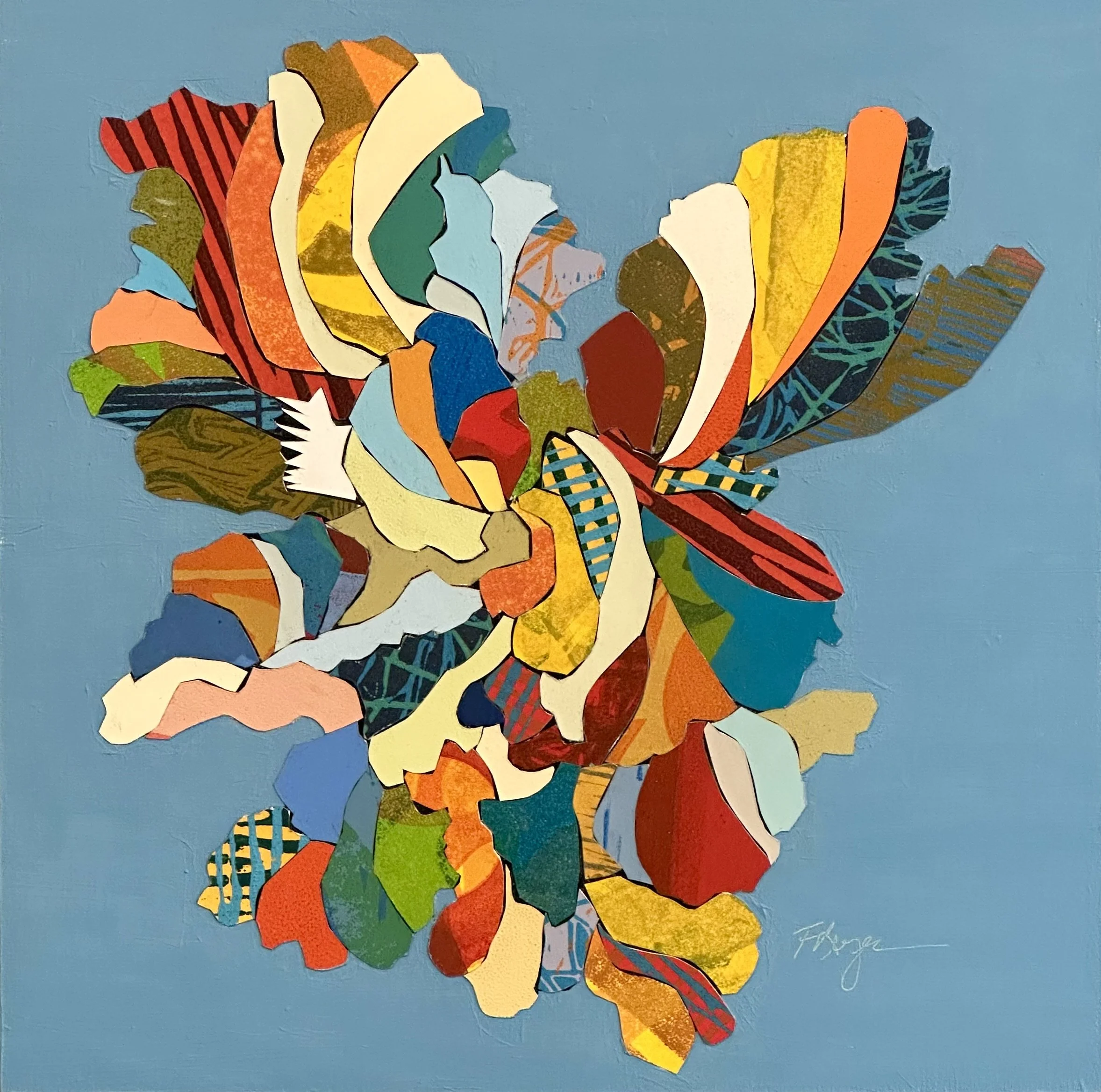 Abstract Iris Bloom - DONATED 