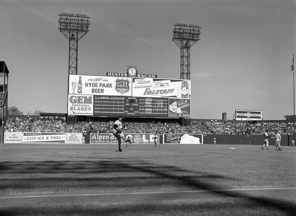 World Series game between St. Louis Cardinals and the Boston Red Sox. Massie, Gerald. “Sportsman’s Park 1946 World Series”