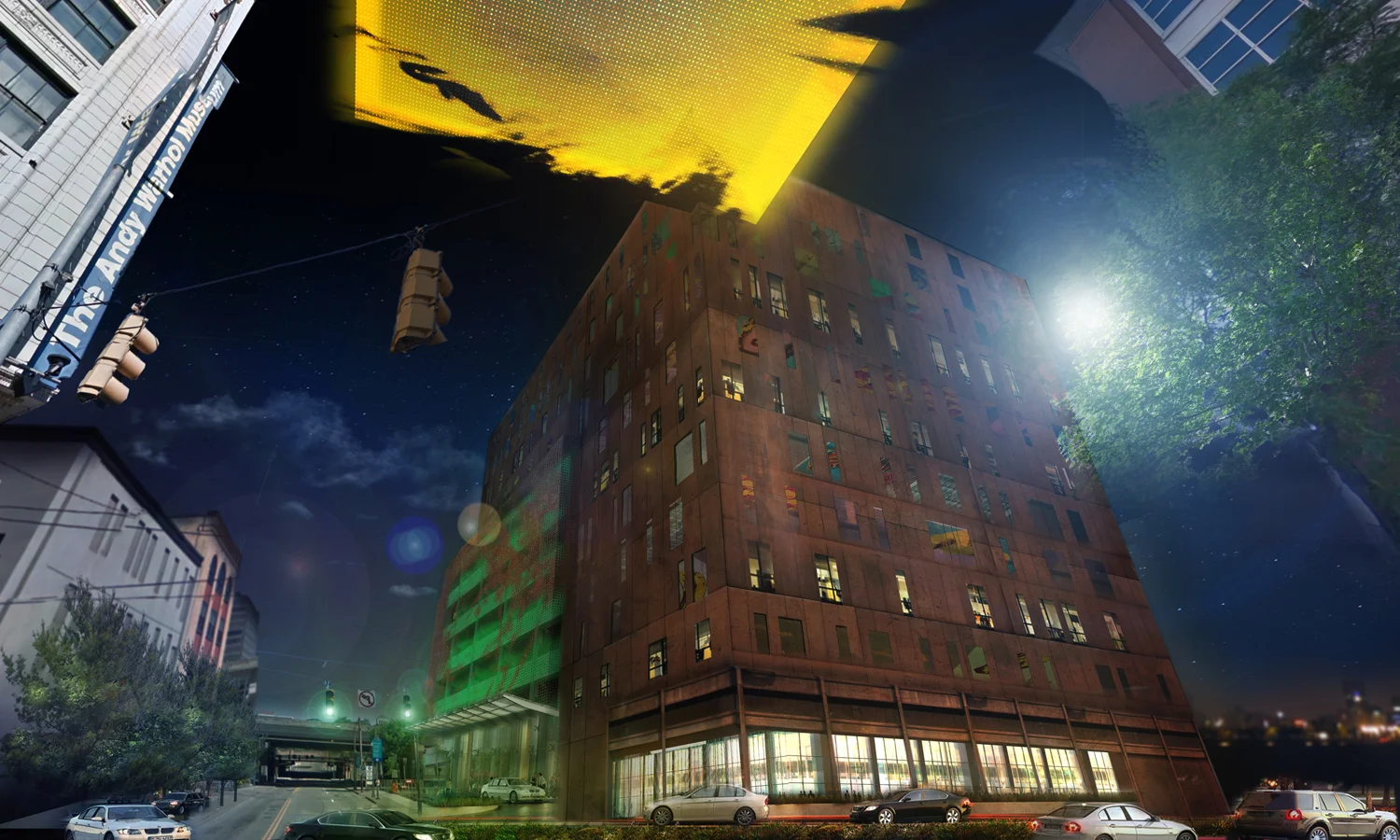 concept rendering for Warhol Museum Hotel