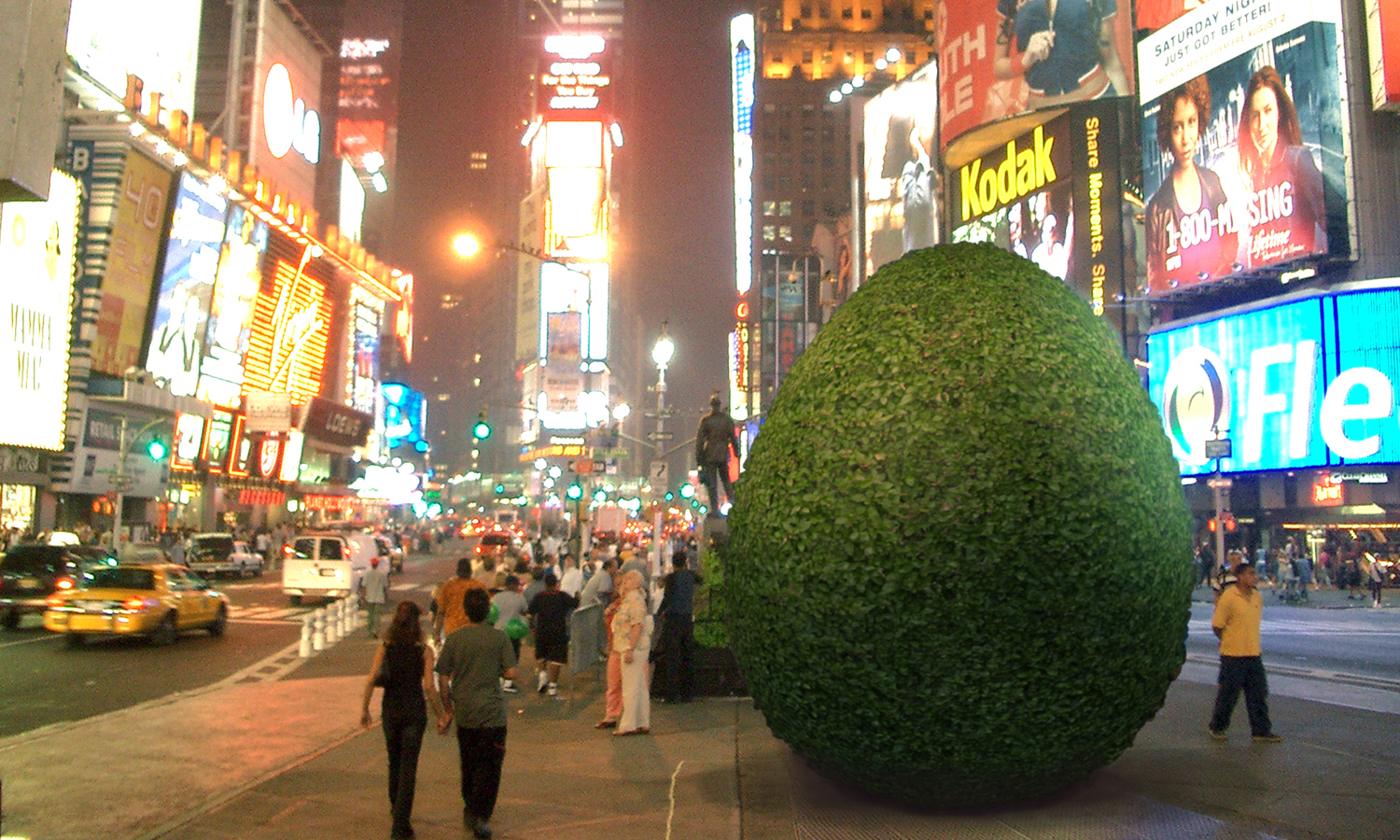  kiosk proposal for Creative Time at Times Square 