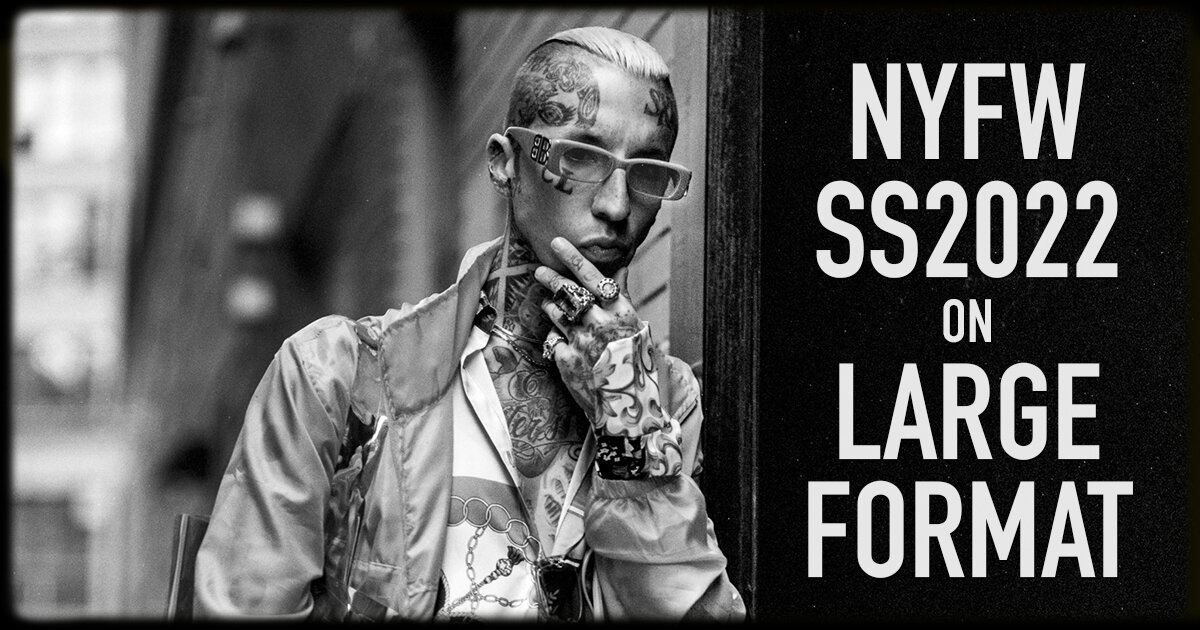 NYFW SS2022 on Large Format Film // 4x5 + Polaroid