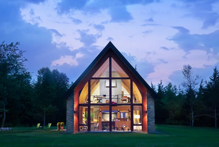 Hudson Passive House, featured in New York Passive House 2015 ; Photo by Peter Aaron/OTTO