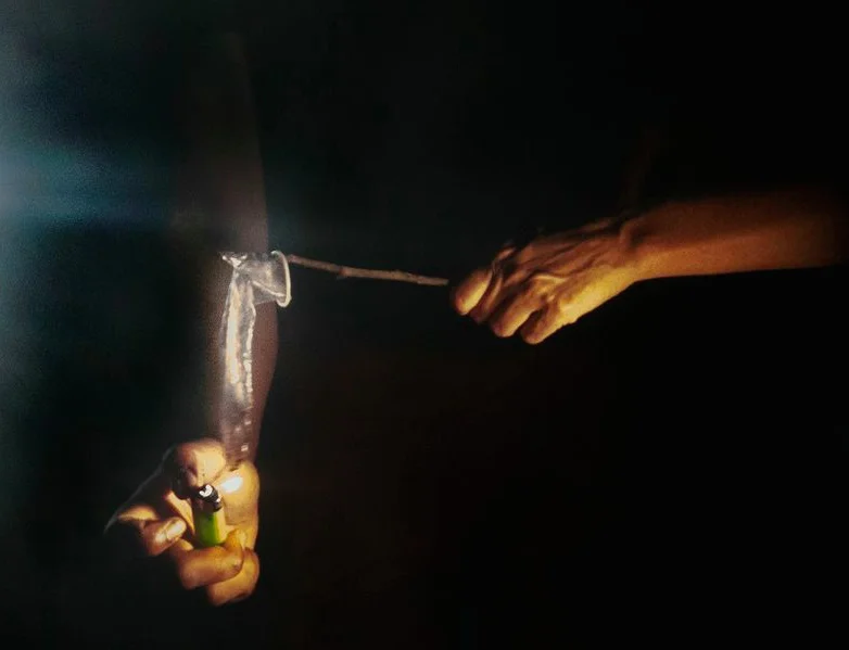 Inflamed, a film by Chaplain Christopher Jones, Ted Kerr, Niknaz and LJ Roberts, production still by Jan Wandrag