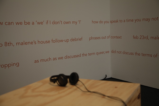 NO NARRATIVE PRECEDED US, 2014, Hessel Museum, a collaboration between Malene Dam and myself. Exhibited as part of Deviance Credits at Bard. LEARN MORE .