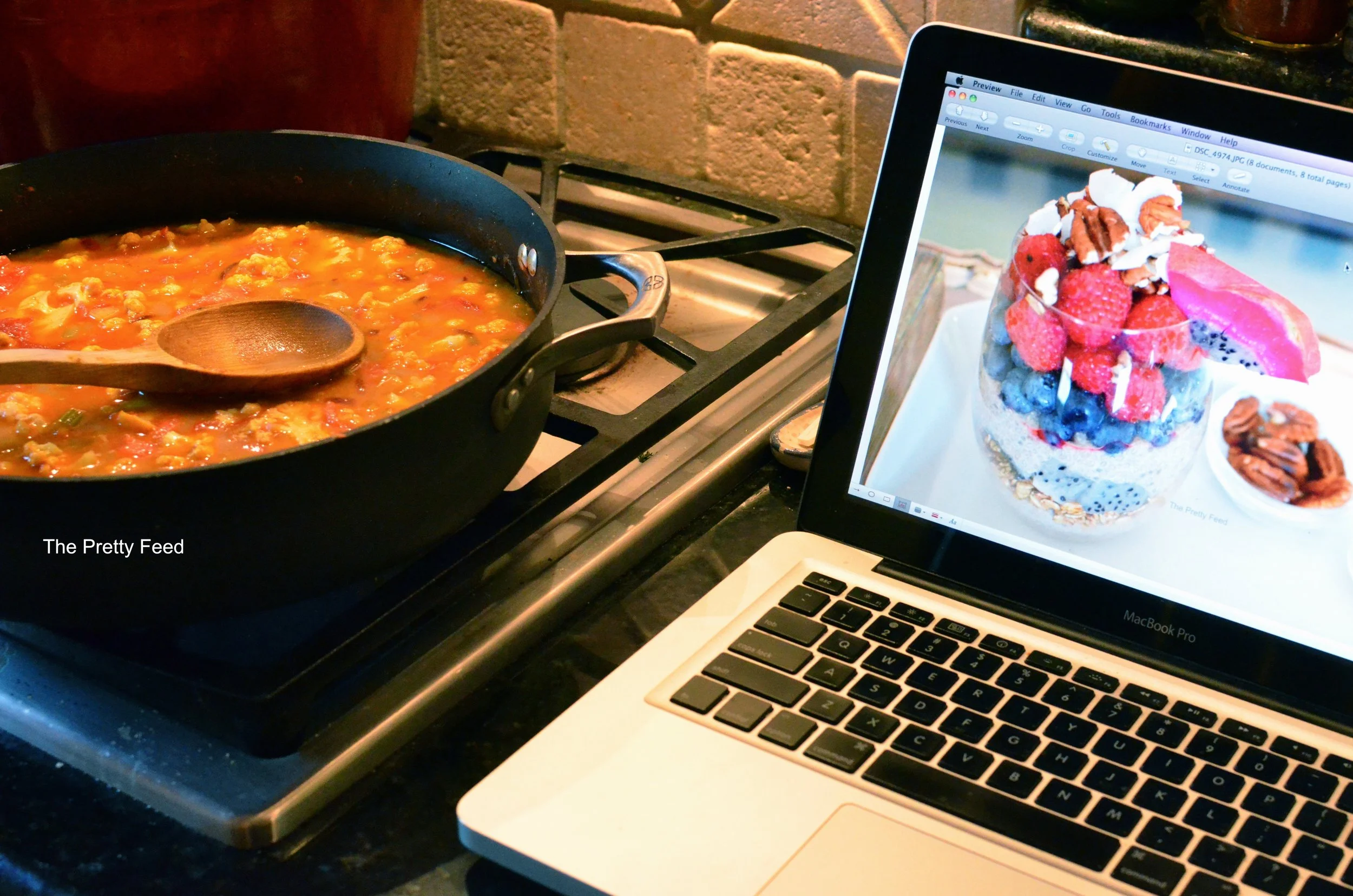 Working on a recipe coming soon while we cook!