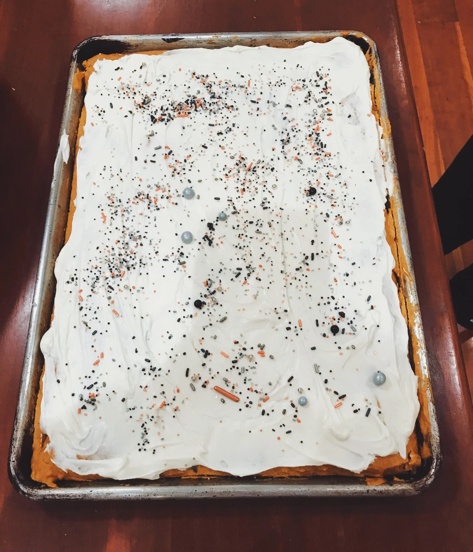 Pumpkin Bars with Maple Cream Cheese Frosting