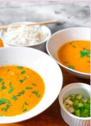                                              Butternut Squash and Coconut Curry Soup