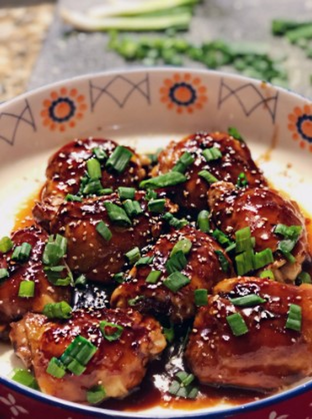                                            Sweet and Sticky Asian Chicken Thighs