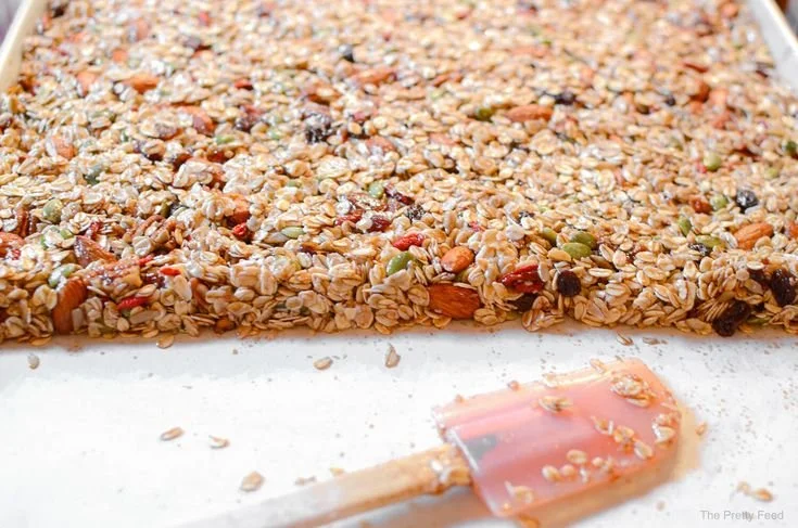                                                   Maple Oatmeal Nut Granola Bars